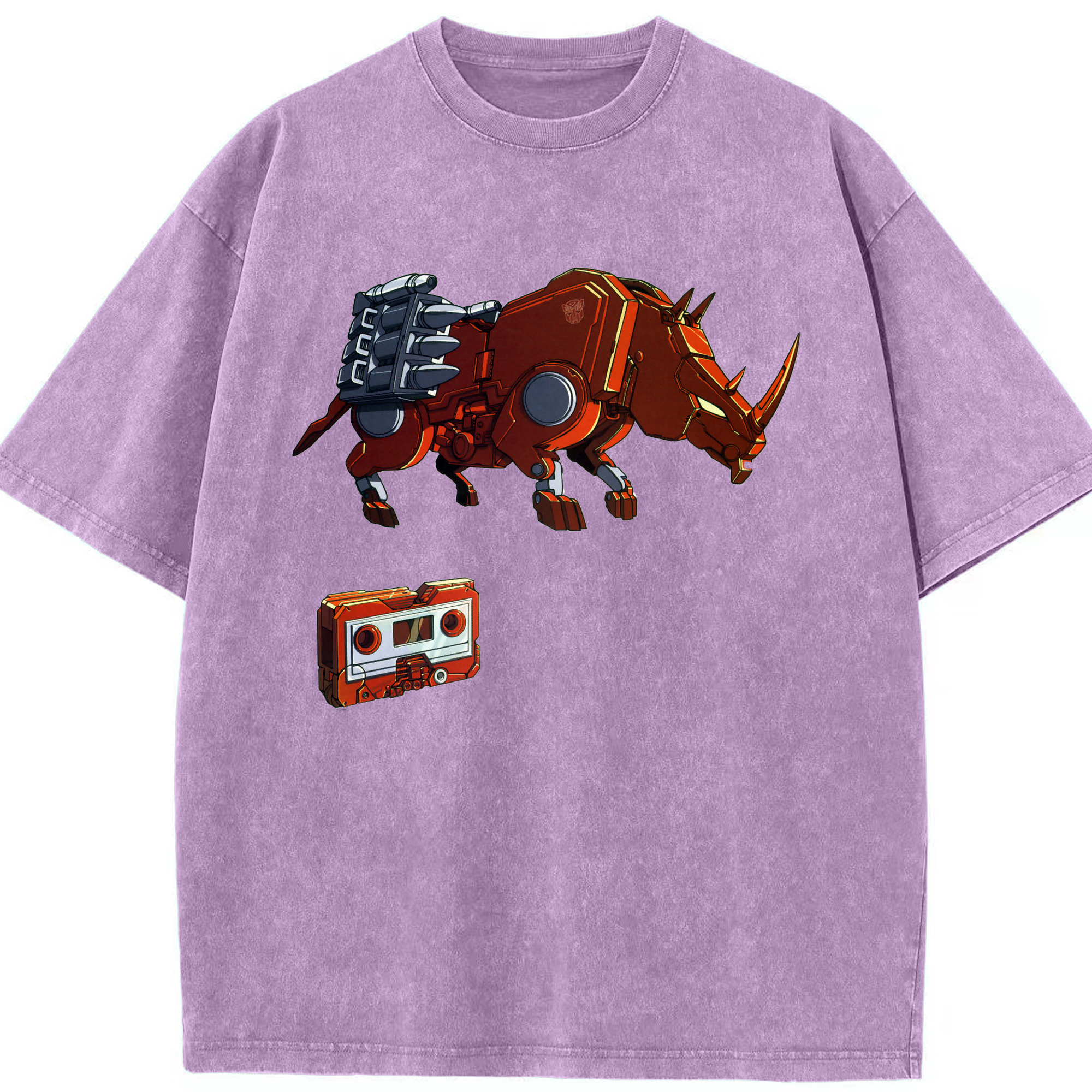 （画像用）  綿100% ヴィンテージ風 半袖Tシャツ（フロントプリント）
