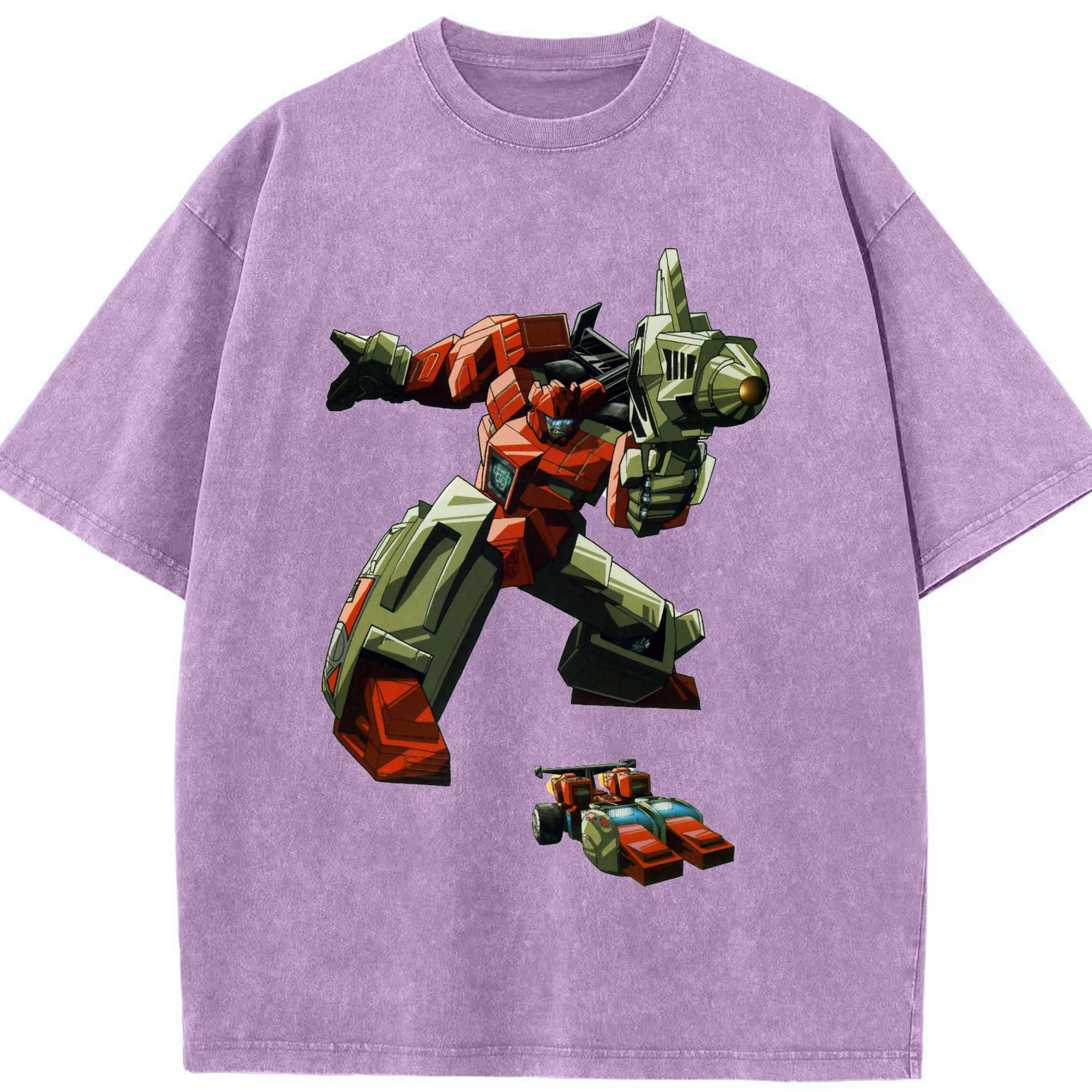 （画像用）  綿100% ヴィンテージ風 半袖Tシャツ（フロントプリント）