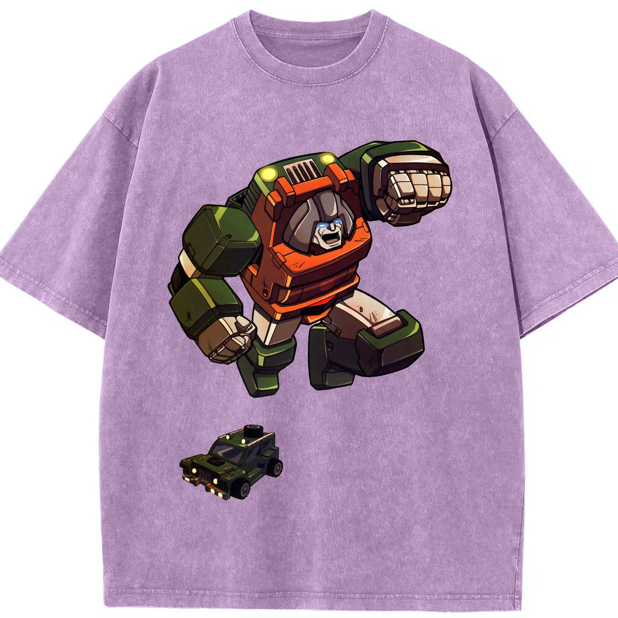 （画像用）  綿100% ヴィンテージ風 半袖Tシャツ（フロントプリント）