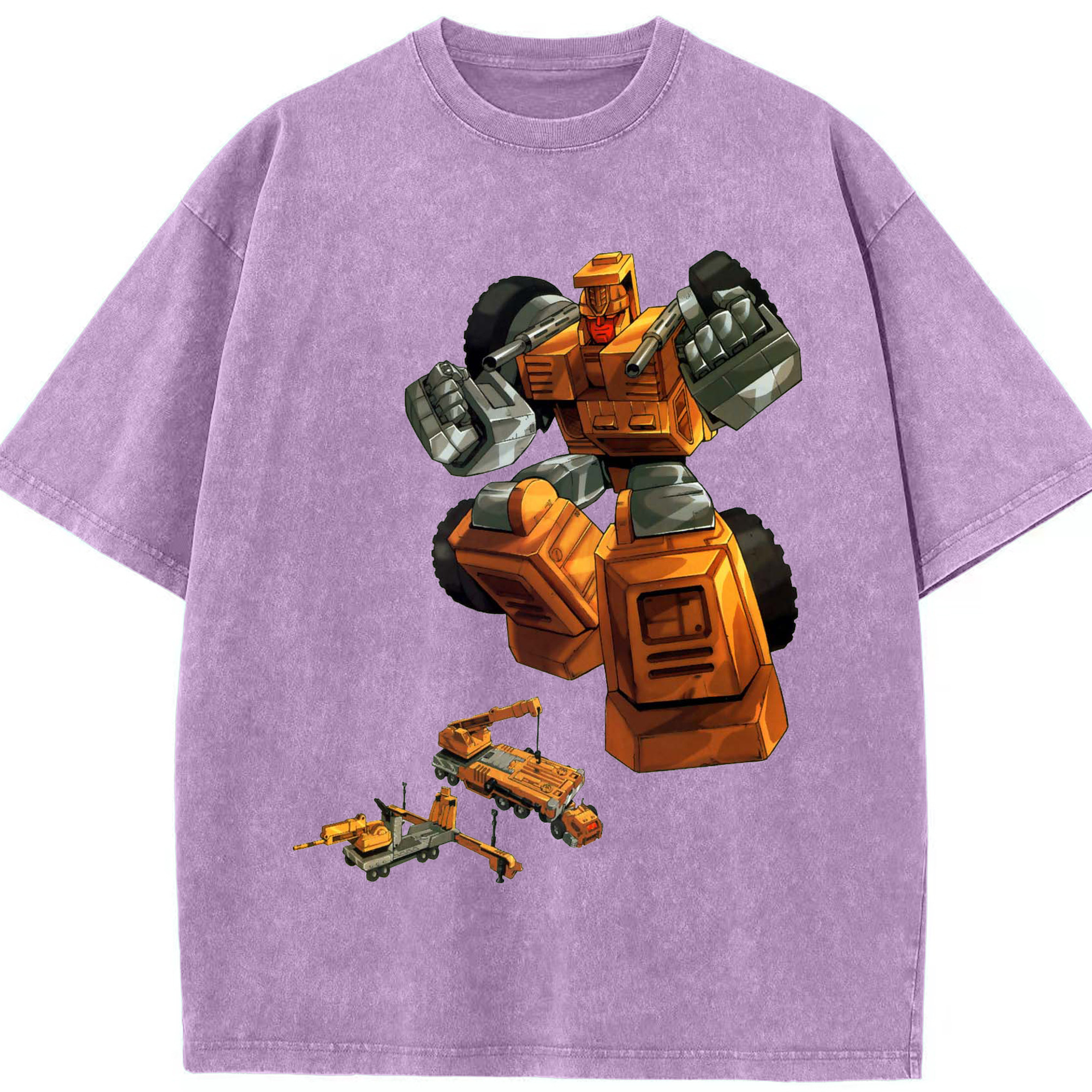 （画像用）  綿100% ヴィンテージ風 半袖Tシャツ（フロントプリント）