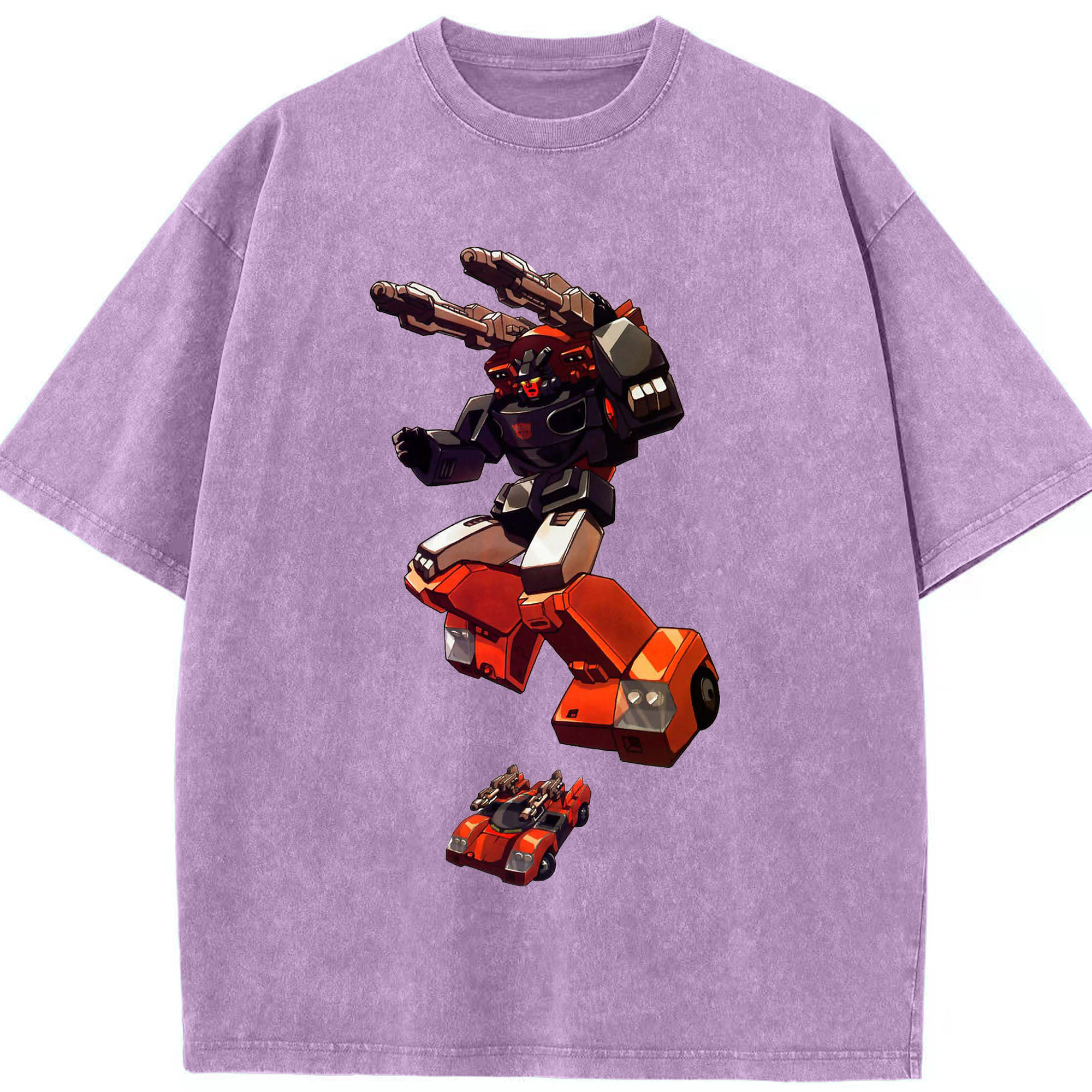 （画像用）  綿100% ヴィンテージ風 半袖Tシャツ（フロントプリント）