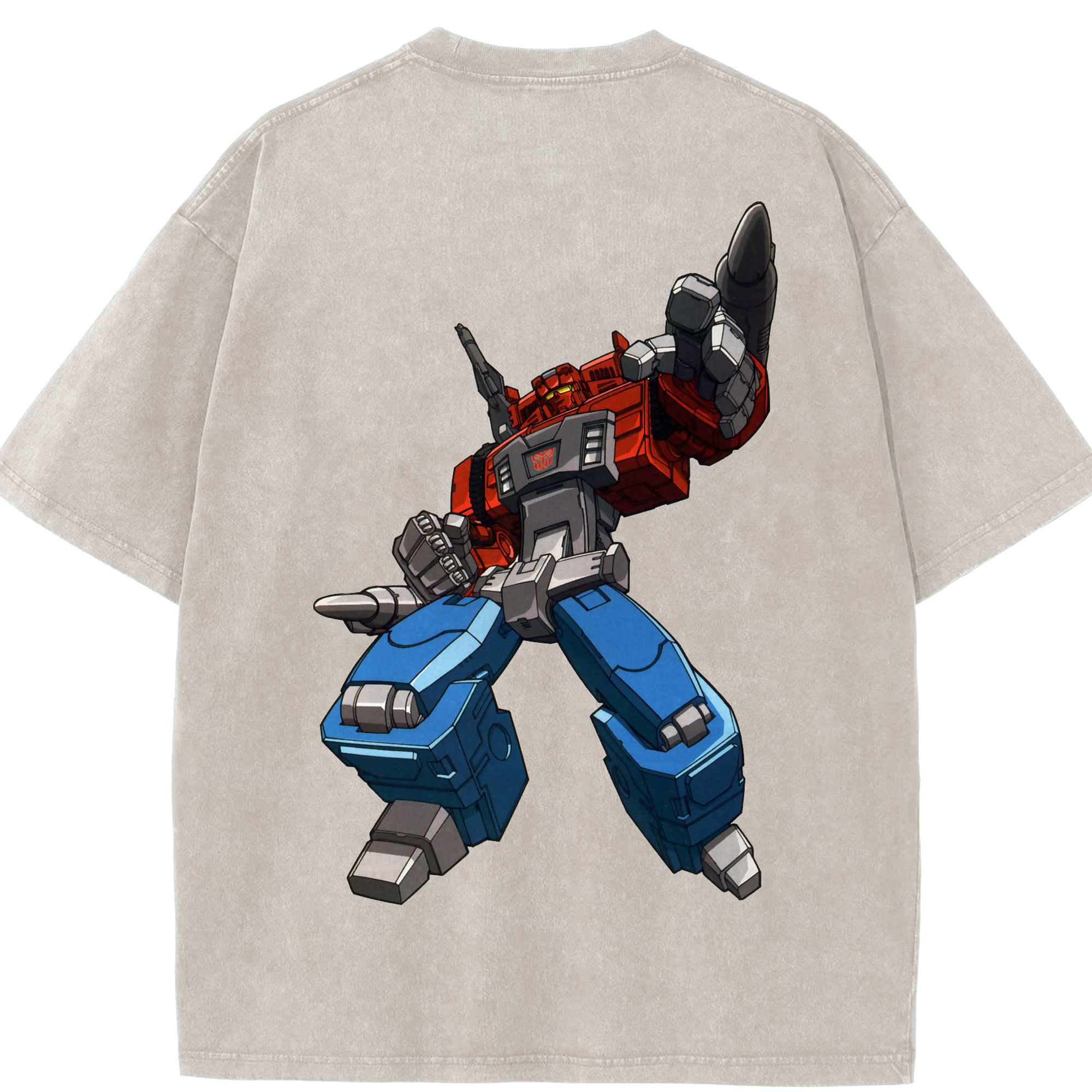 （画像用）  綿100% ヴィンテージ風 半袖Tシャツ（背面プリント）