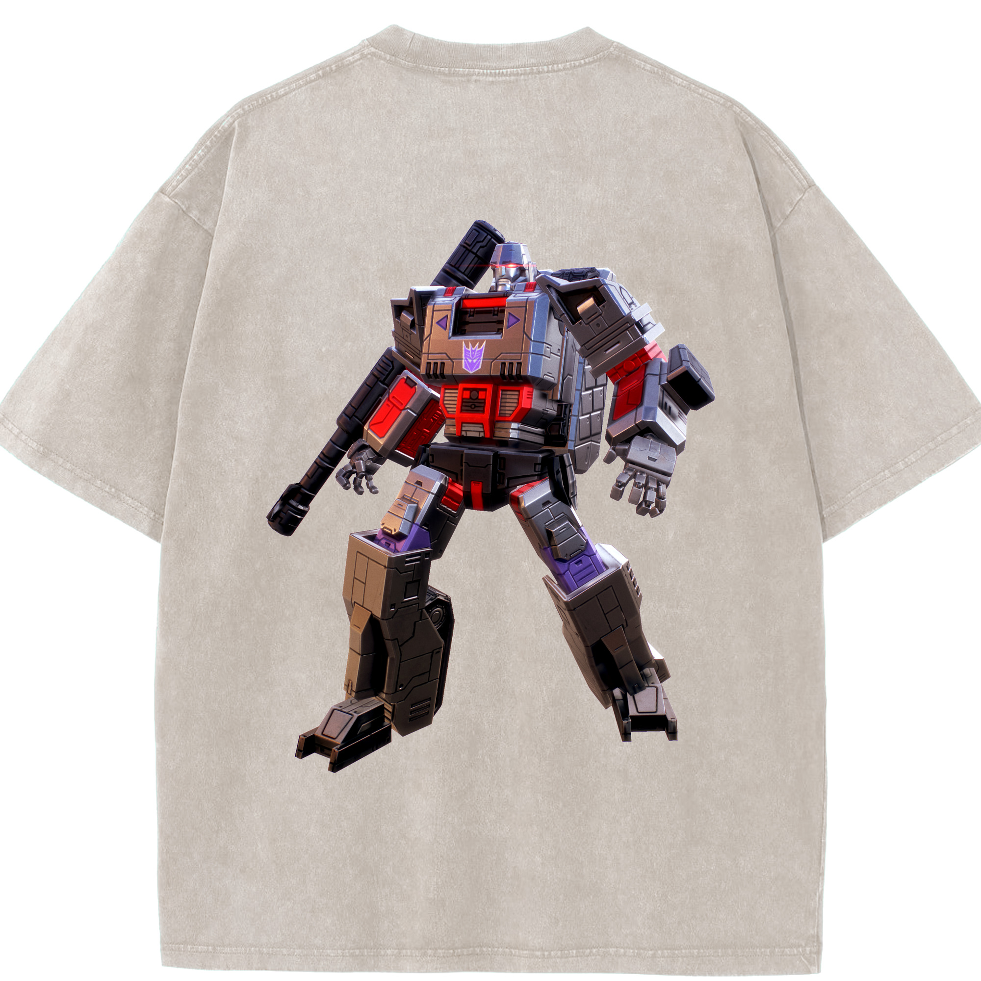 （画像用）  綿100% ヴィンテージ風 半袖Tシャツ（背面プリント）