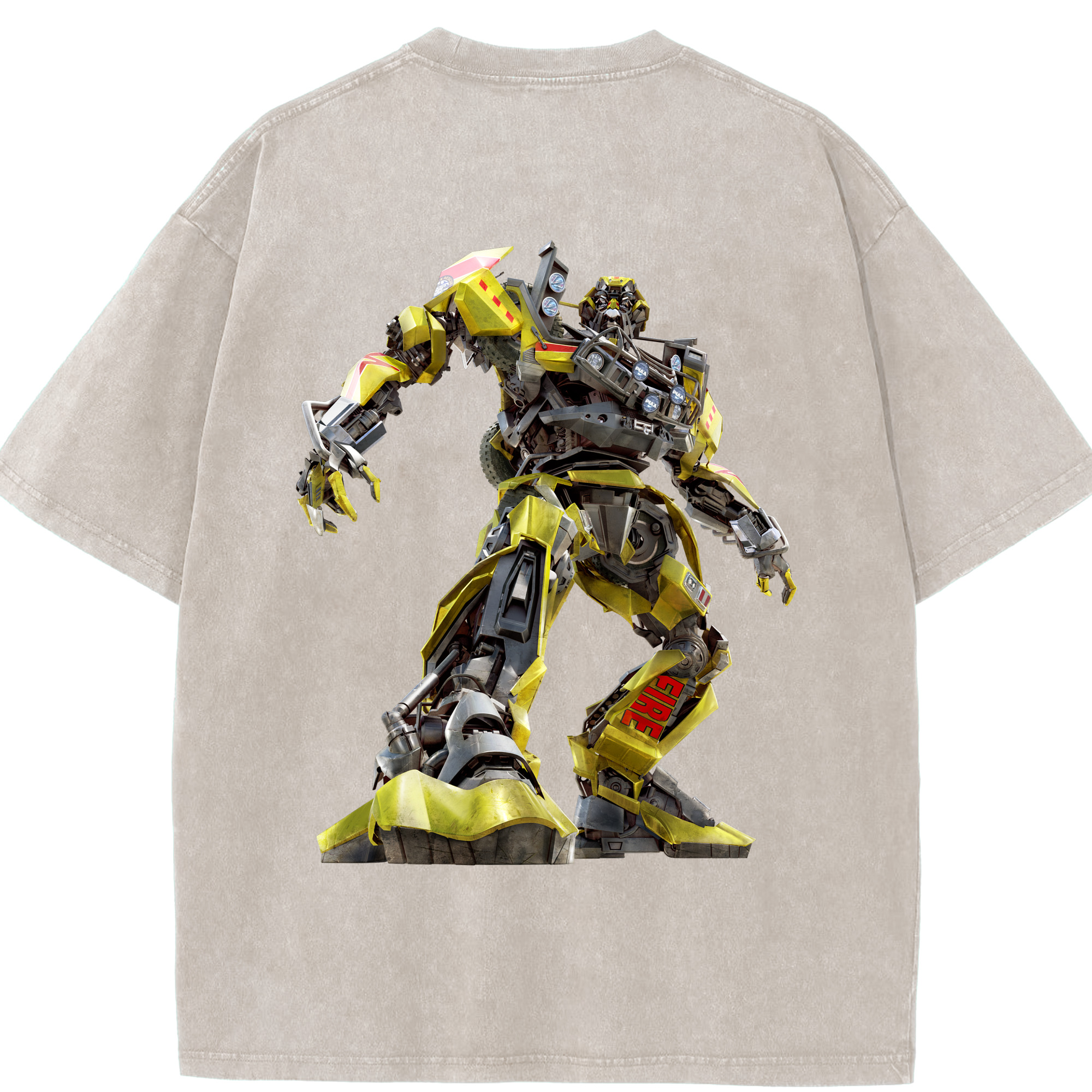 （画像用）  綿100% ヴィンテージ風 半袖Tシャツ（背面プリント）