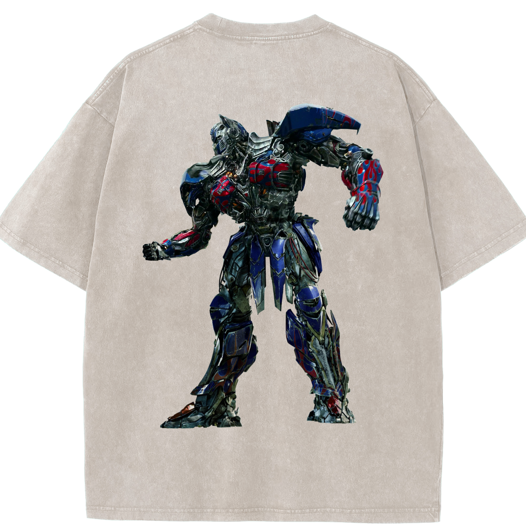 （画像用）  綿100% ヴィンテージ風 半袖Tシャツ（背面プリント）