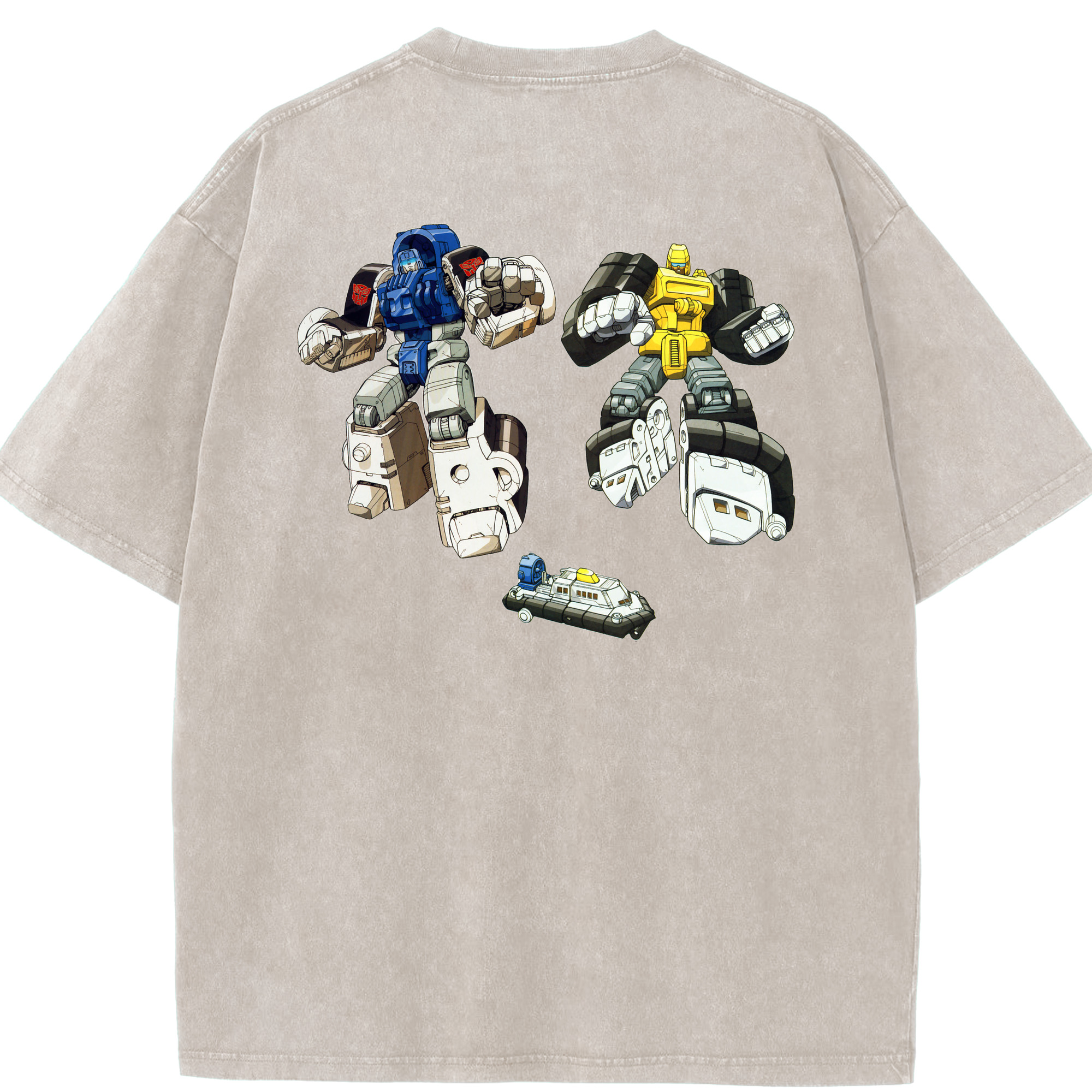 （画像用）  綿100% ヴィンテージ風 半袖Tシャツ（背面プリント）