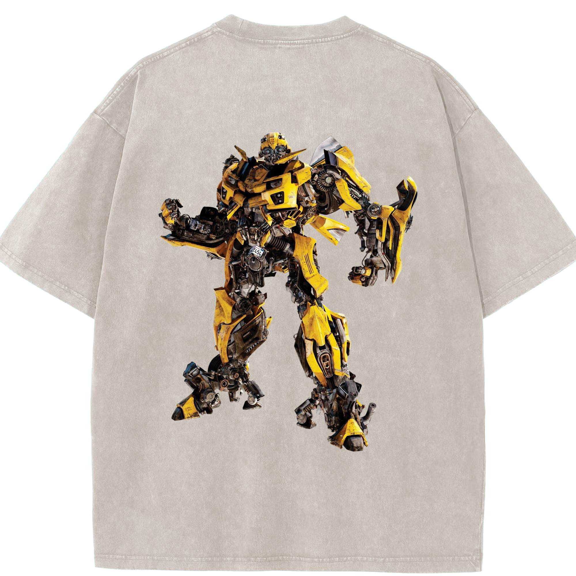 （画像用）  綿100% ヴィンテージ風 半袖Tシャツ（背面プリント）