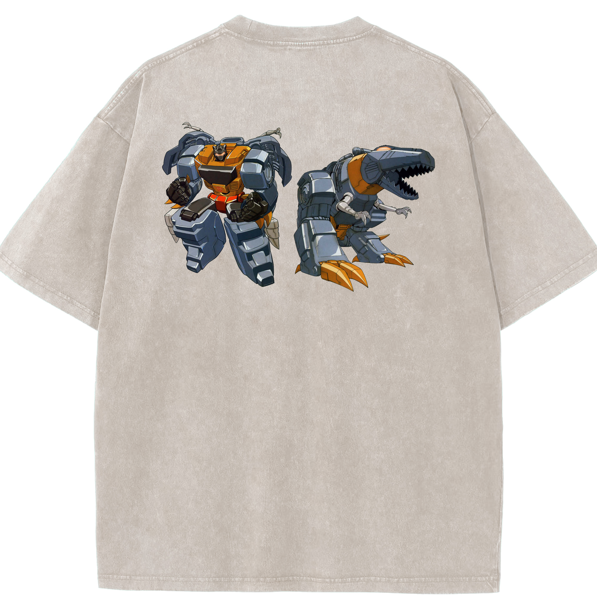 （画像用）  綿100% ヴィンテージ風 半袖Tシャツ（背面プリント）