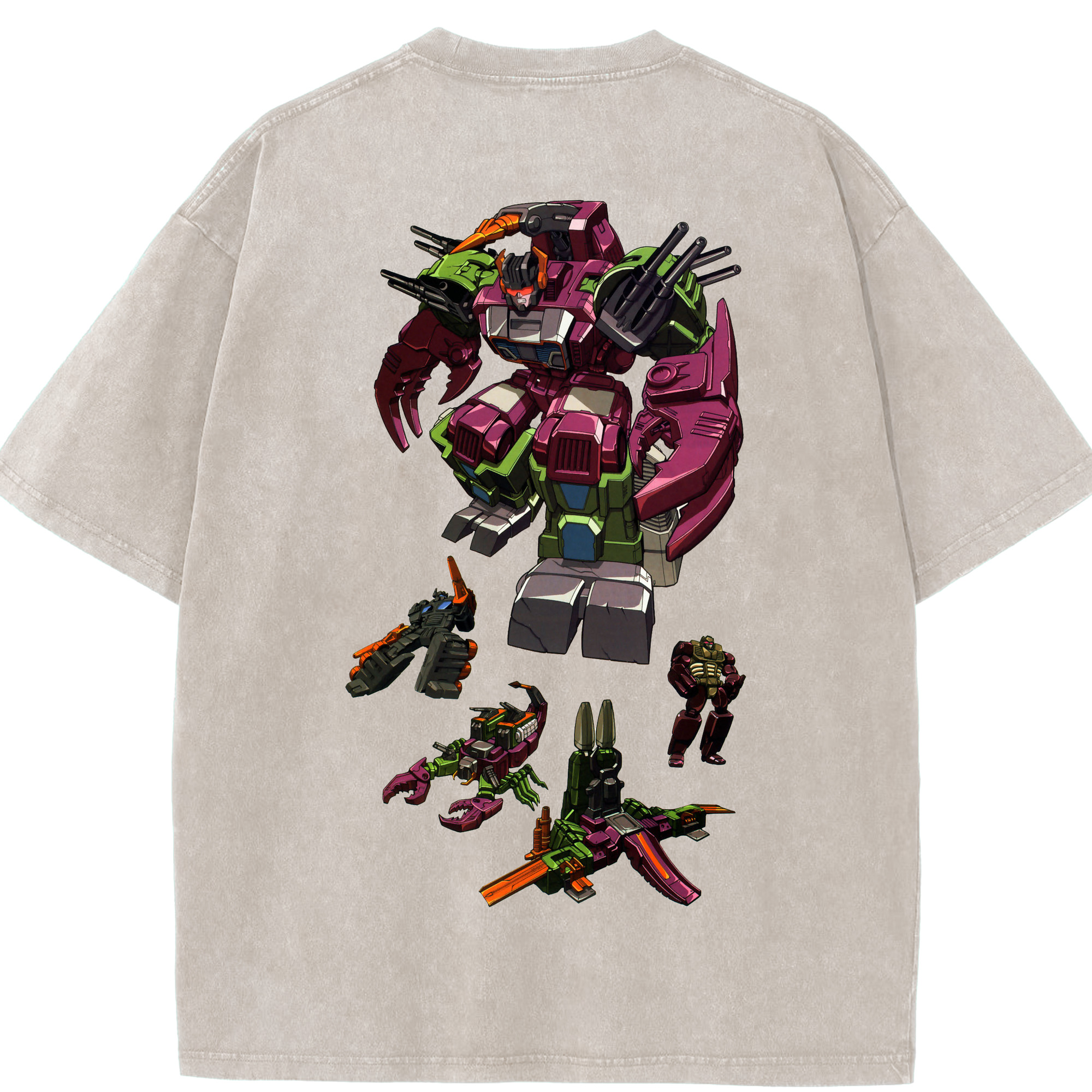 （画像用）  綿100% ヴィンテージ風 半袖Tシャツ（背面プリント）