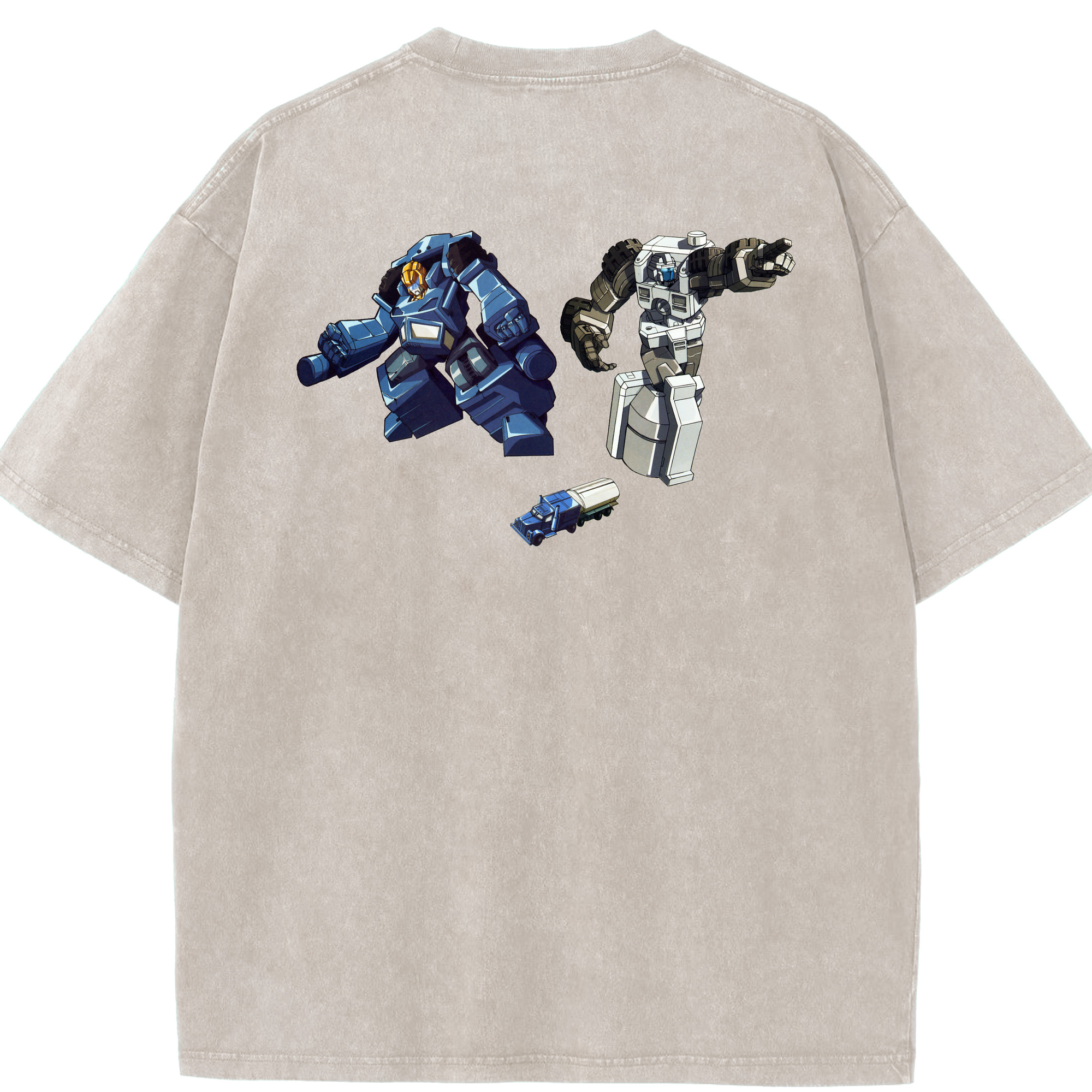 （画像用）  綿100% ヴィンテージ風 半袖Tシャツ（背面プリント）