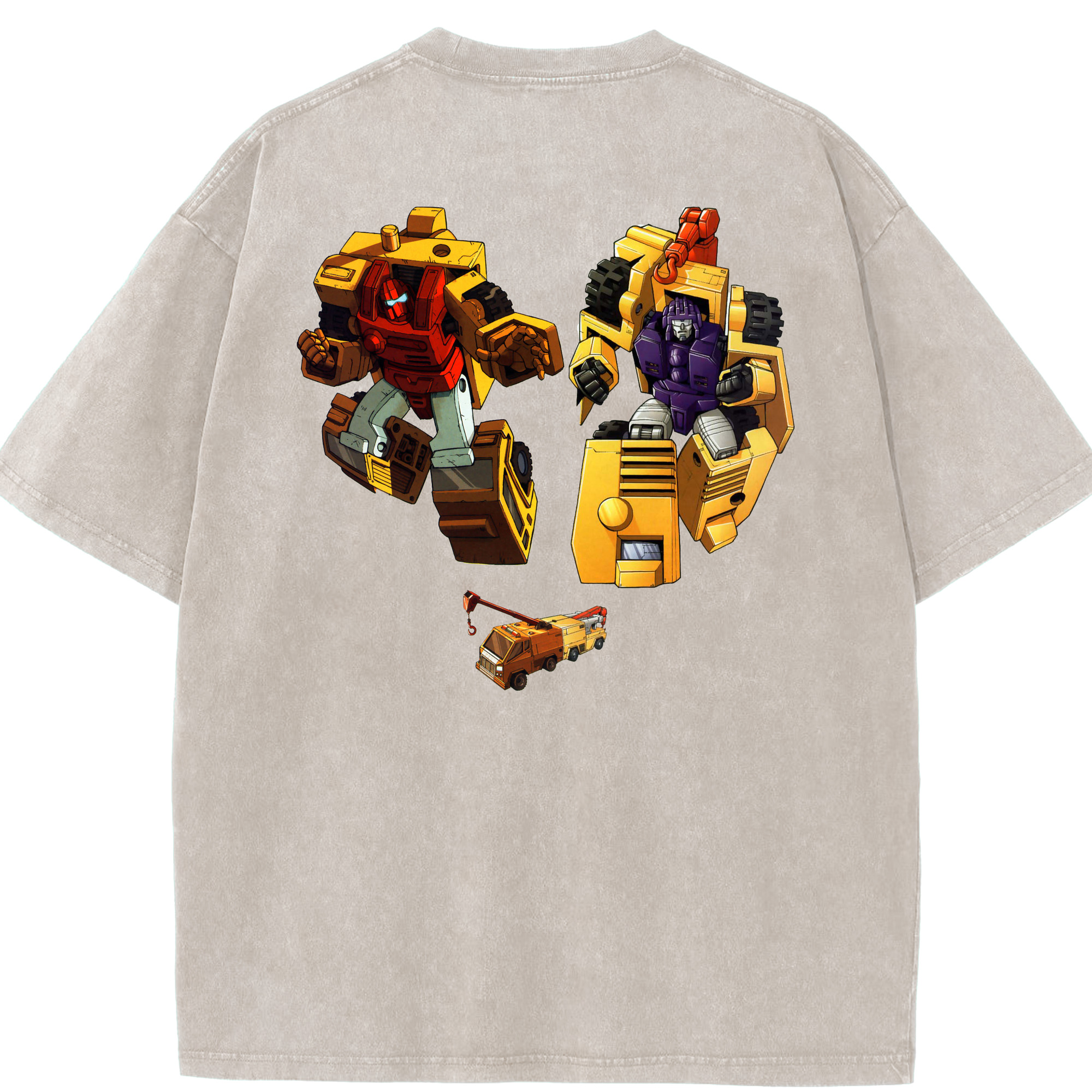 （画像用）  綿100% ヴィンテージ風 半袖Tシャツ（背面プリント）