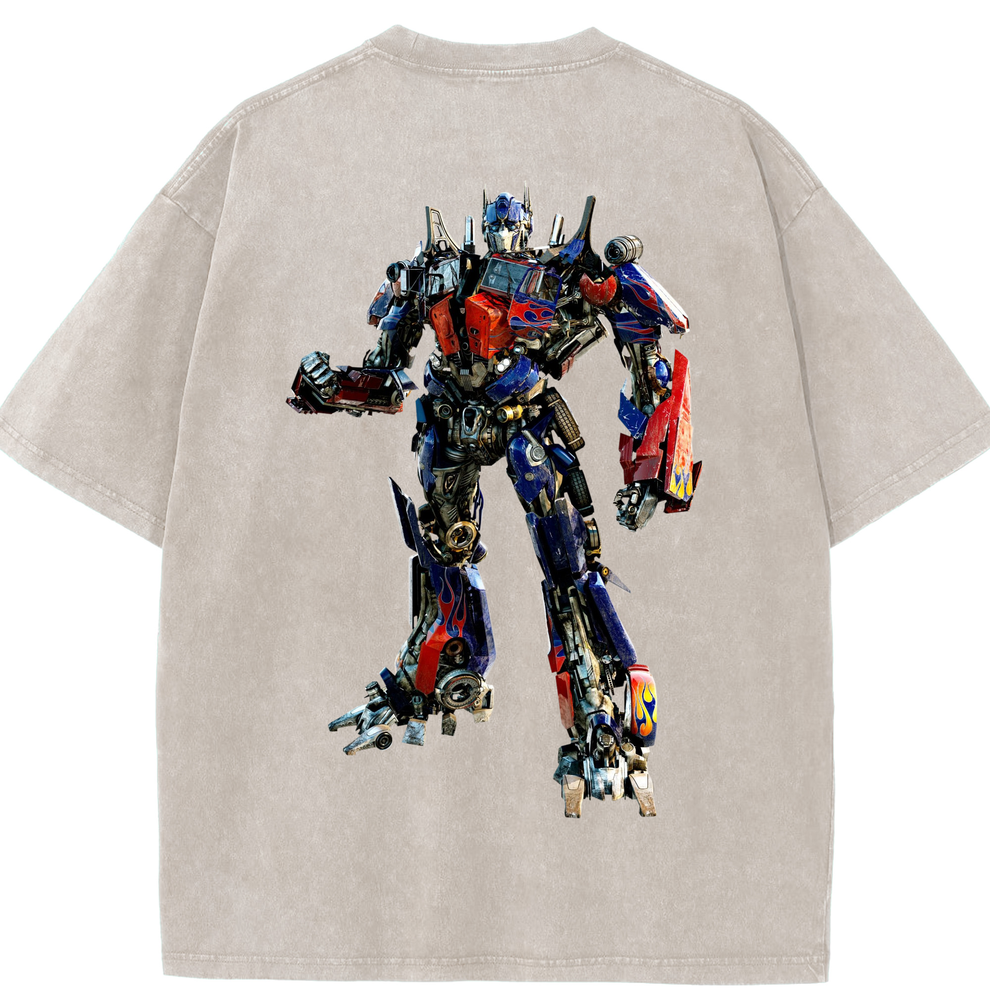 （画像用）  綿100% ヴィンテージ風 半袖Tシャツ（背面プリント）