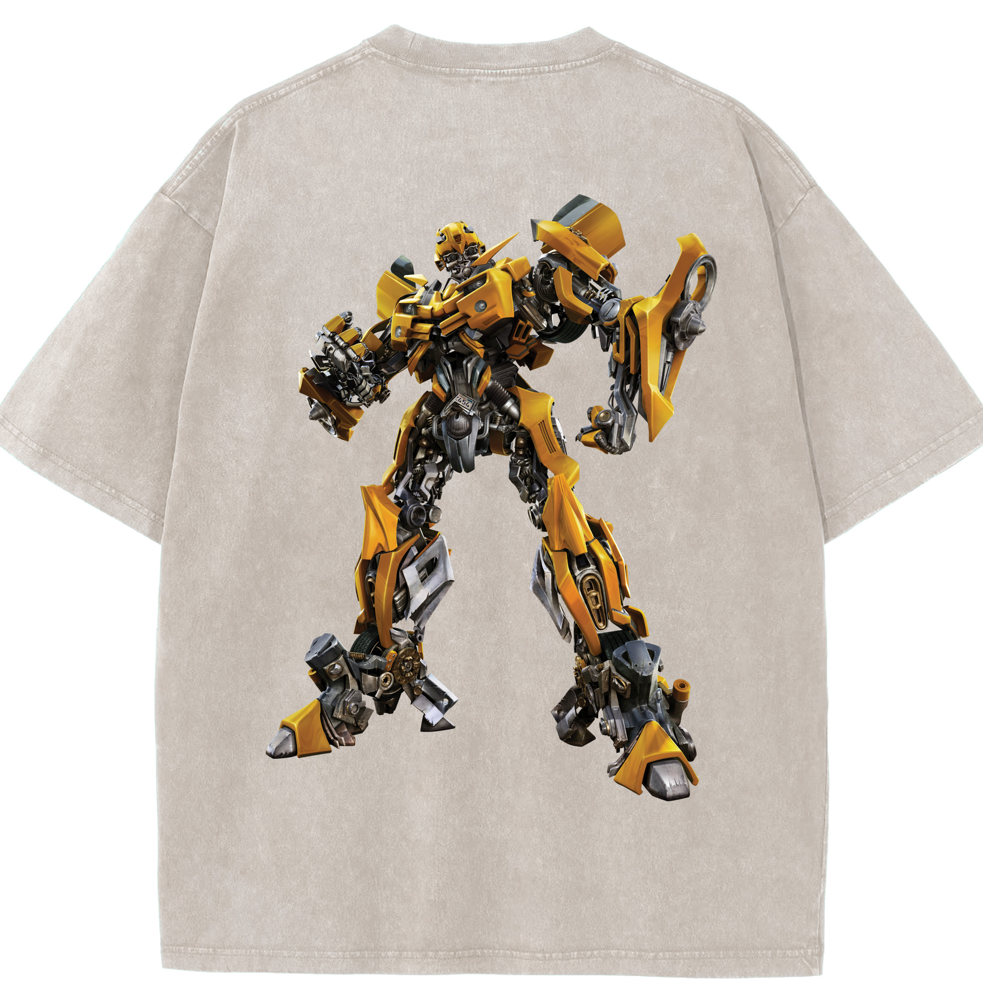 （画像用）  綿100% ヴィンテージ風 半袖Tシャツ（背面プリント）