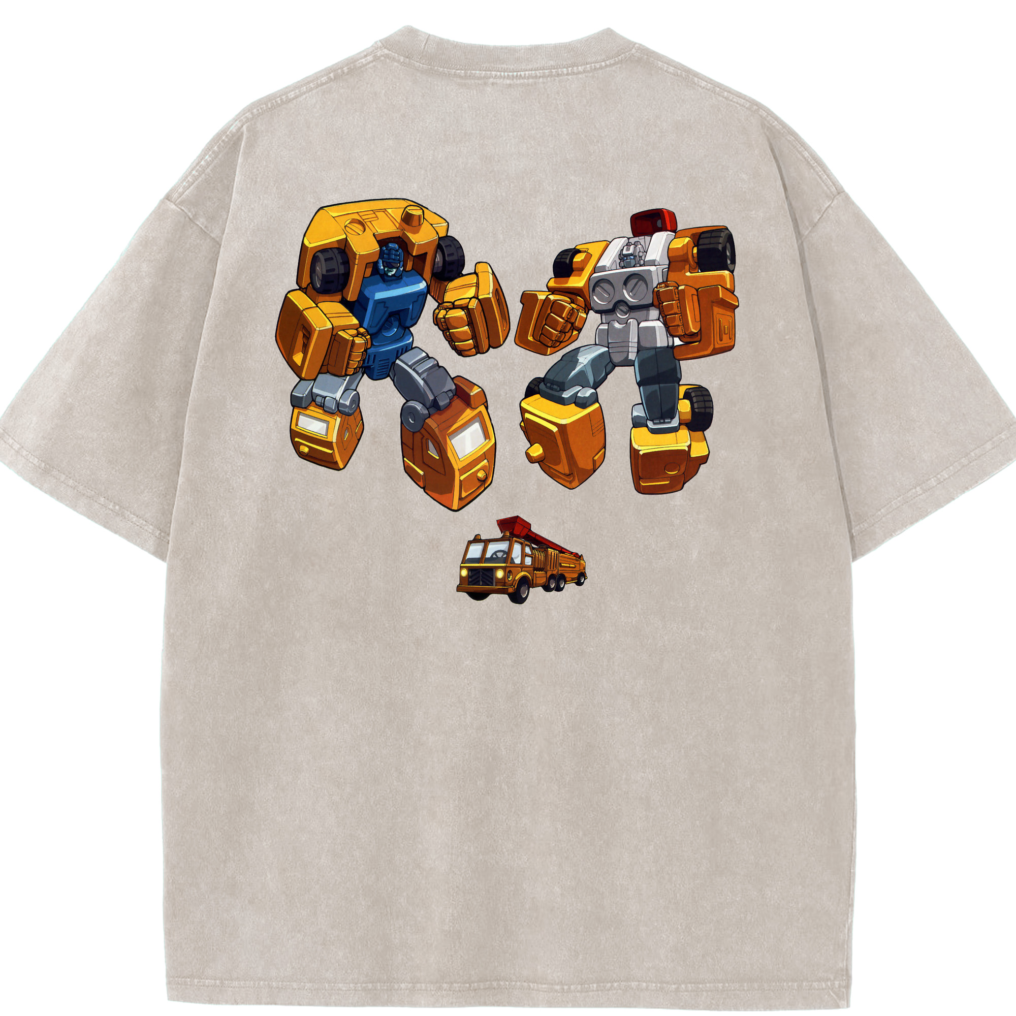 （画像用）  綿100% ヴィンテージ風 半袖Tシャツ（背面プリント）