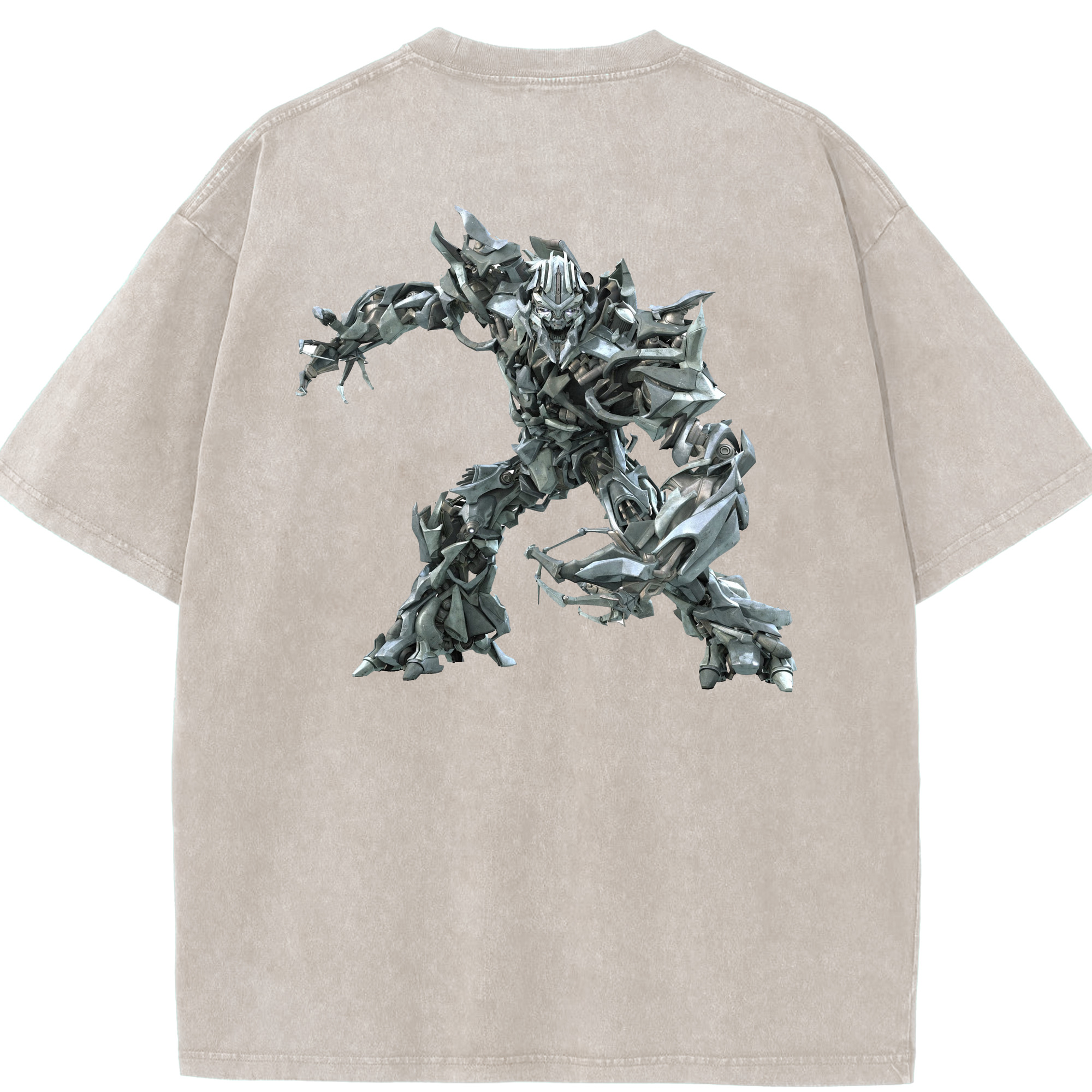 （画像用）  綿100% ヴィンテージ風 半袖Tシャツ（背面プリント）