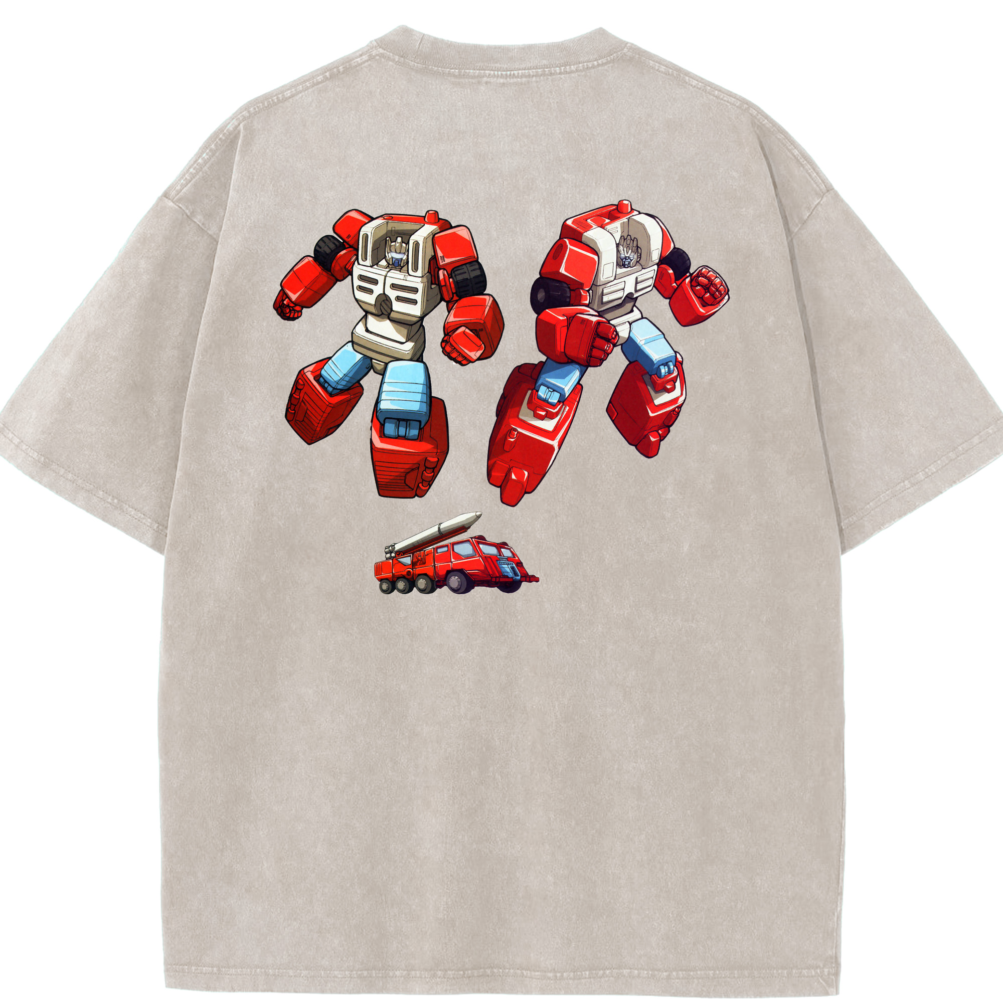 （画像用）  綿100% ヴィンテージ風 半袖Tシャツ（背面プリント）