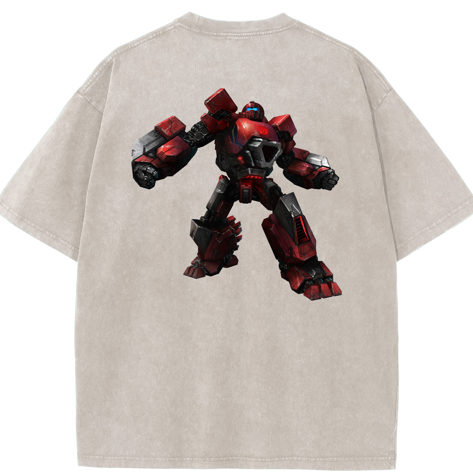 （画像用）  綿100% ヴィンテージ風 半袖Tシャツ（背面プリント）