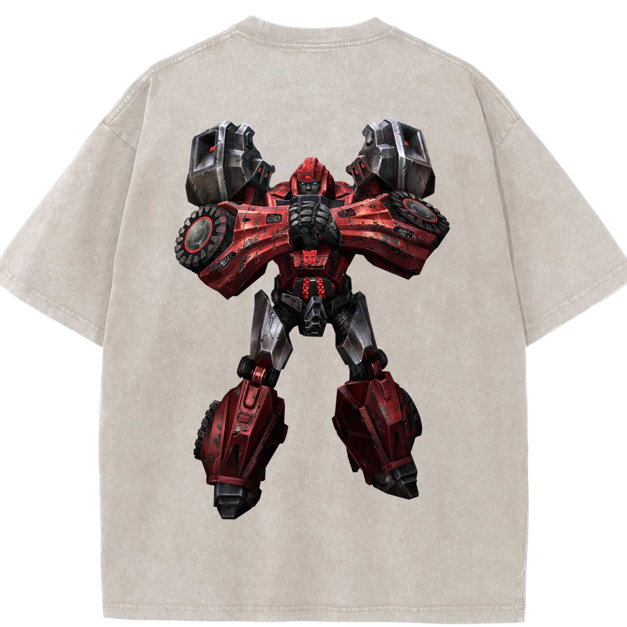 （画像用）  綿100% ヴィンテージ風 半袖Tシャツ（背面プリント）