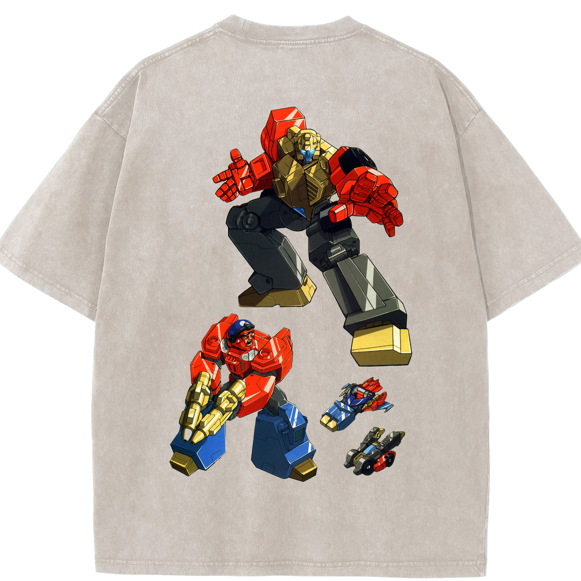 （画像用）  綿100% ヴィンテージ風 半袖Tシャツ（背面プリント）