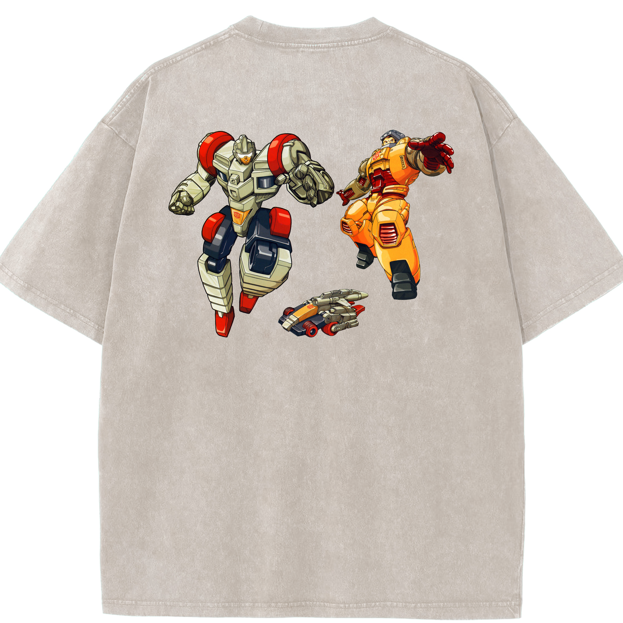 （画像用）  綿100% ヴィンテージ風 半袖Tシャツ（背面プリント）