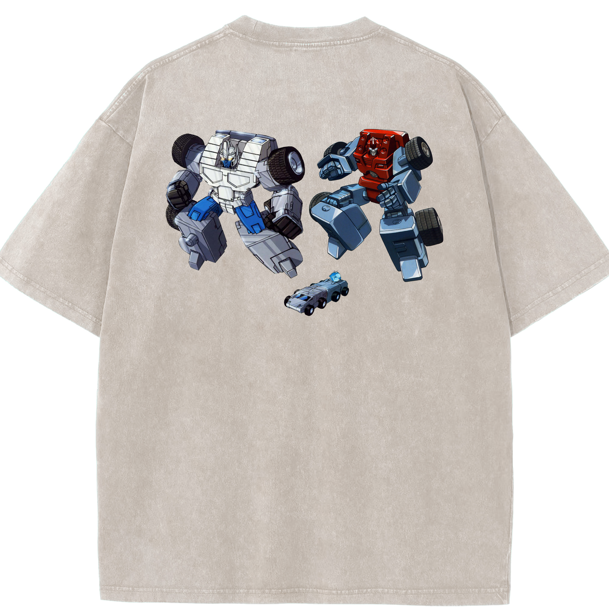 （画像用）  綿100% ヴィンテージ風 半袖Tシャツ（背面プリント）