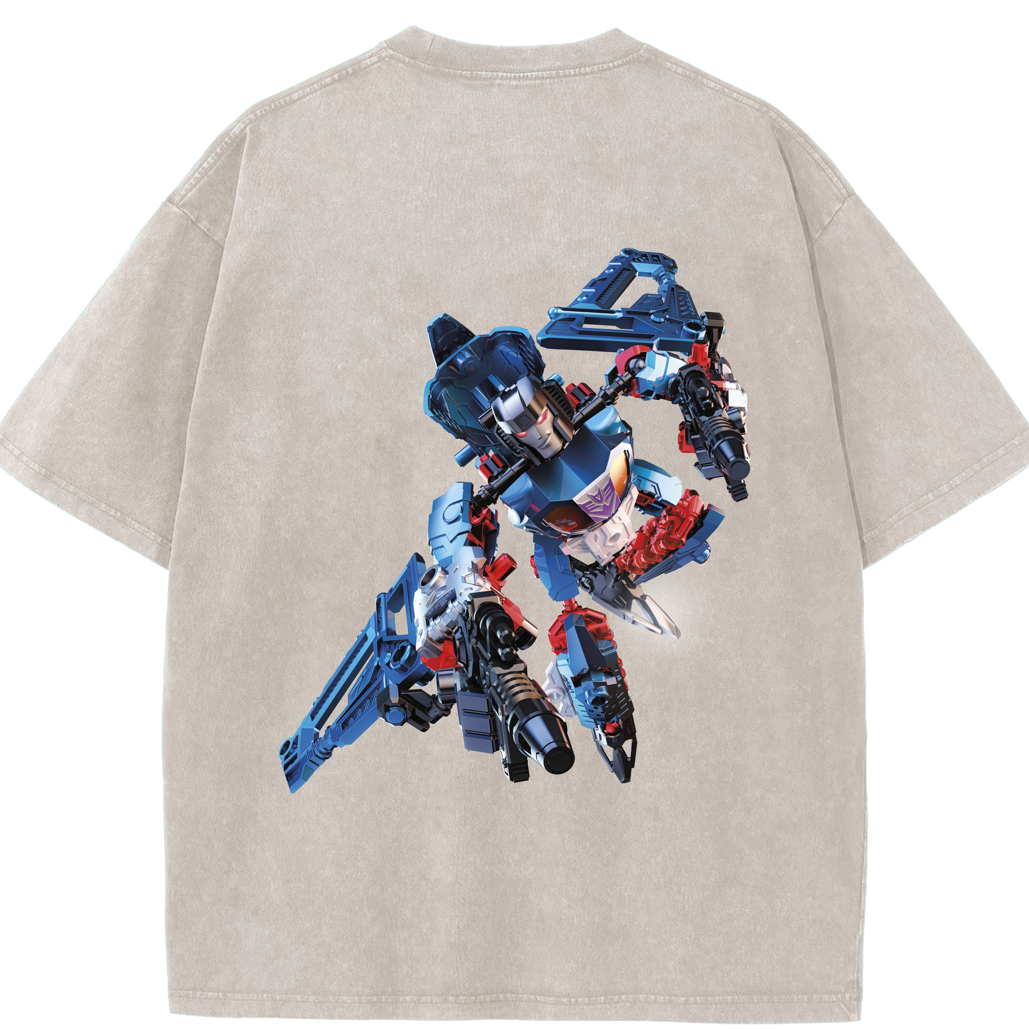 （画像用）  綿100% ヴィンテージ風 半袖Tシャツ（背面プリント）