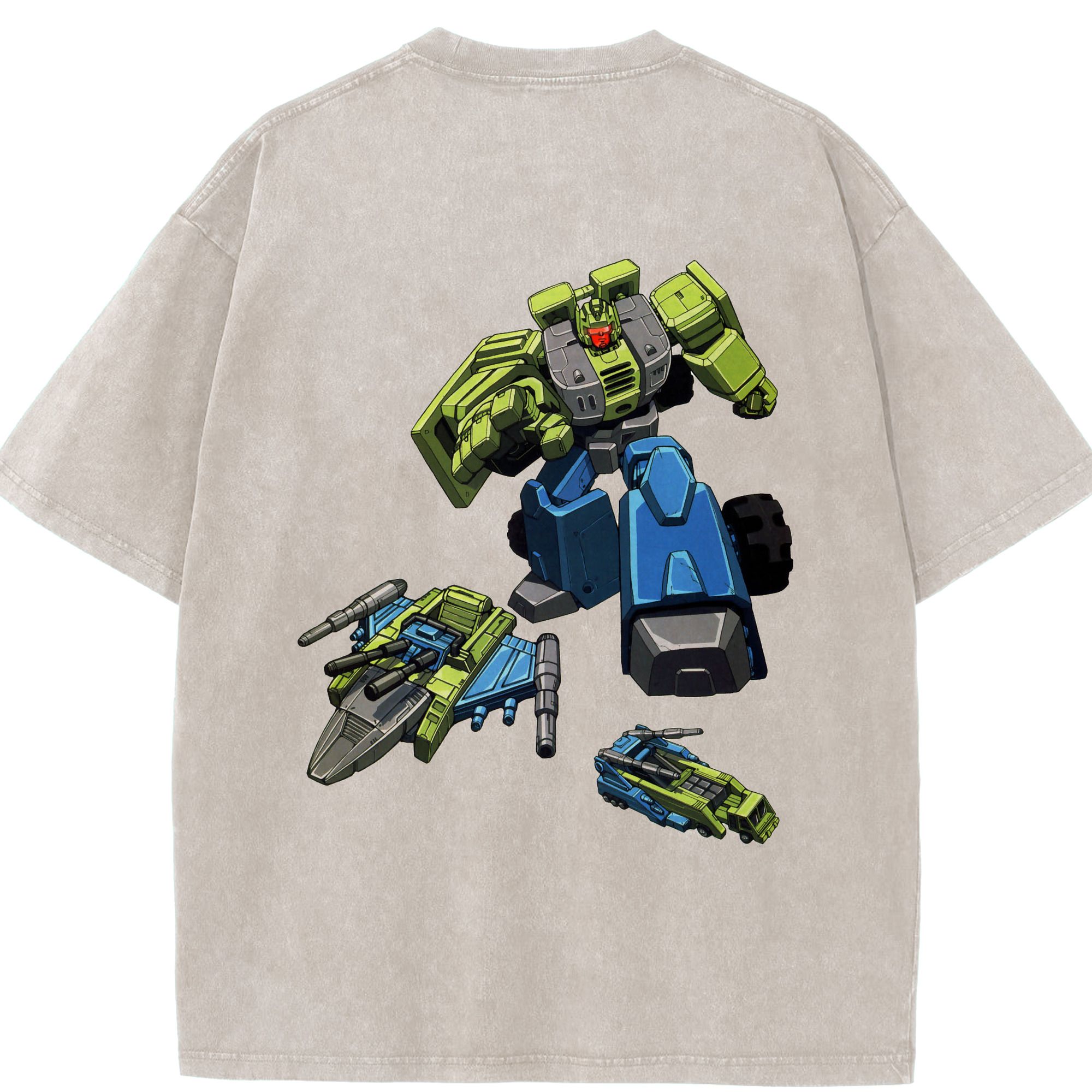 （画像用）  綿100% ヴィンテージ風 半袖Tシャツ（背面プリント）