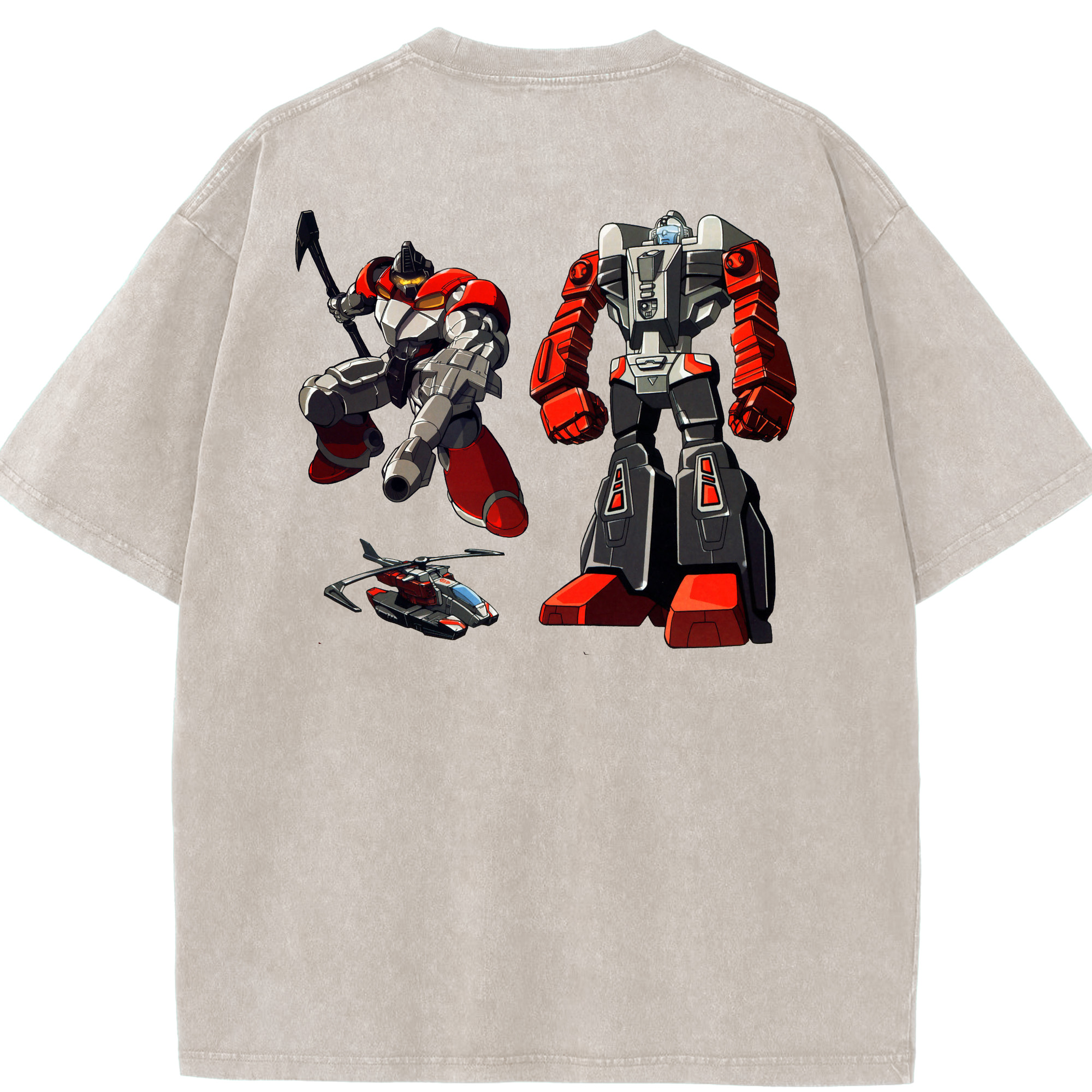 （画像用）  綿100% ヴィンテージ風 半袖Tシャツ（背面プリント）