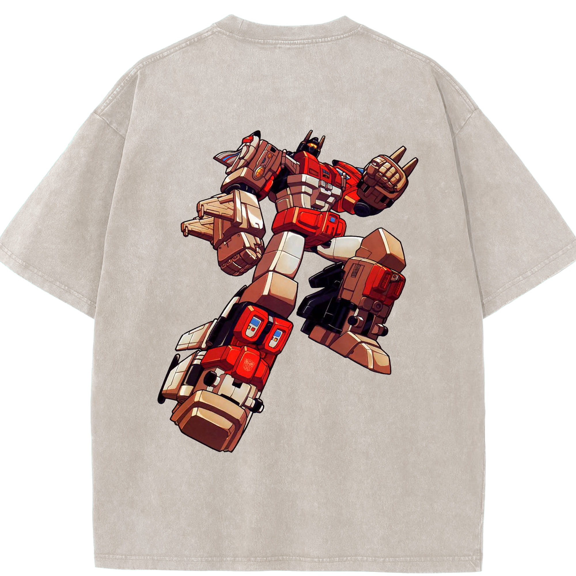 （画像用）  綿100% ヴィンテージ風 半袖Tシャツ（背面プリント）
