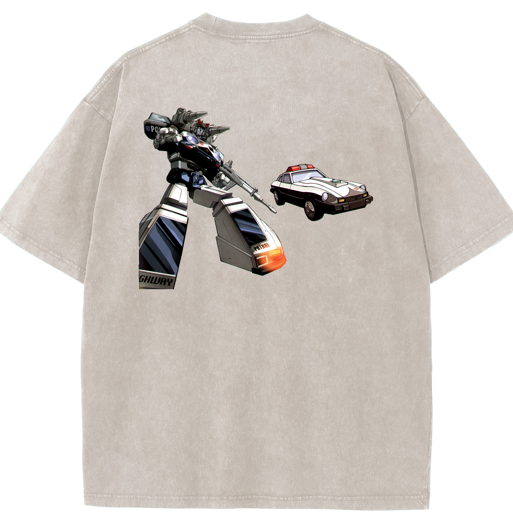 （画像用）  綿100% ヴィンテージ風 半袖Tシャツ（背面プリント）