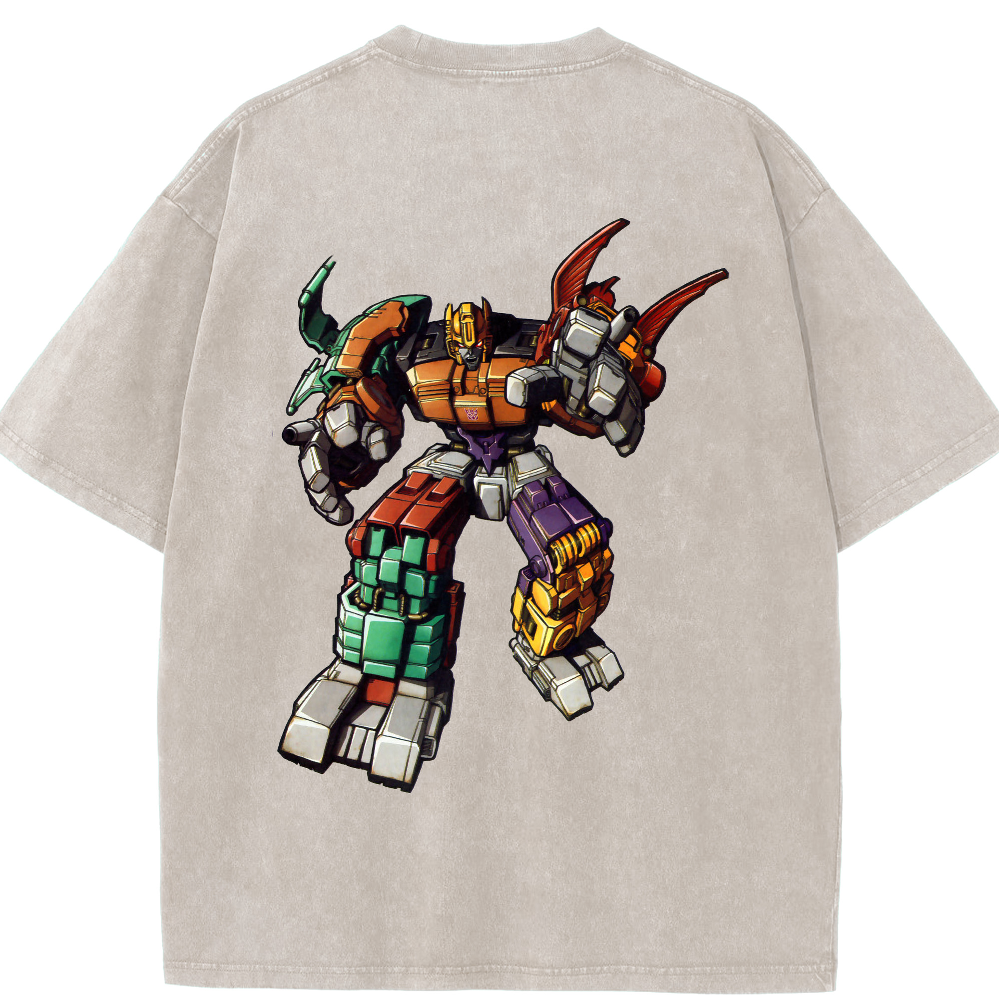 （画像用）  綿100% ヴィンテージ風 半袖Tシャツ（背面プリント）