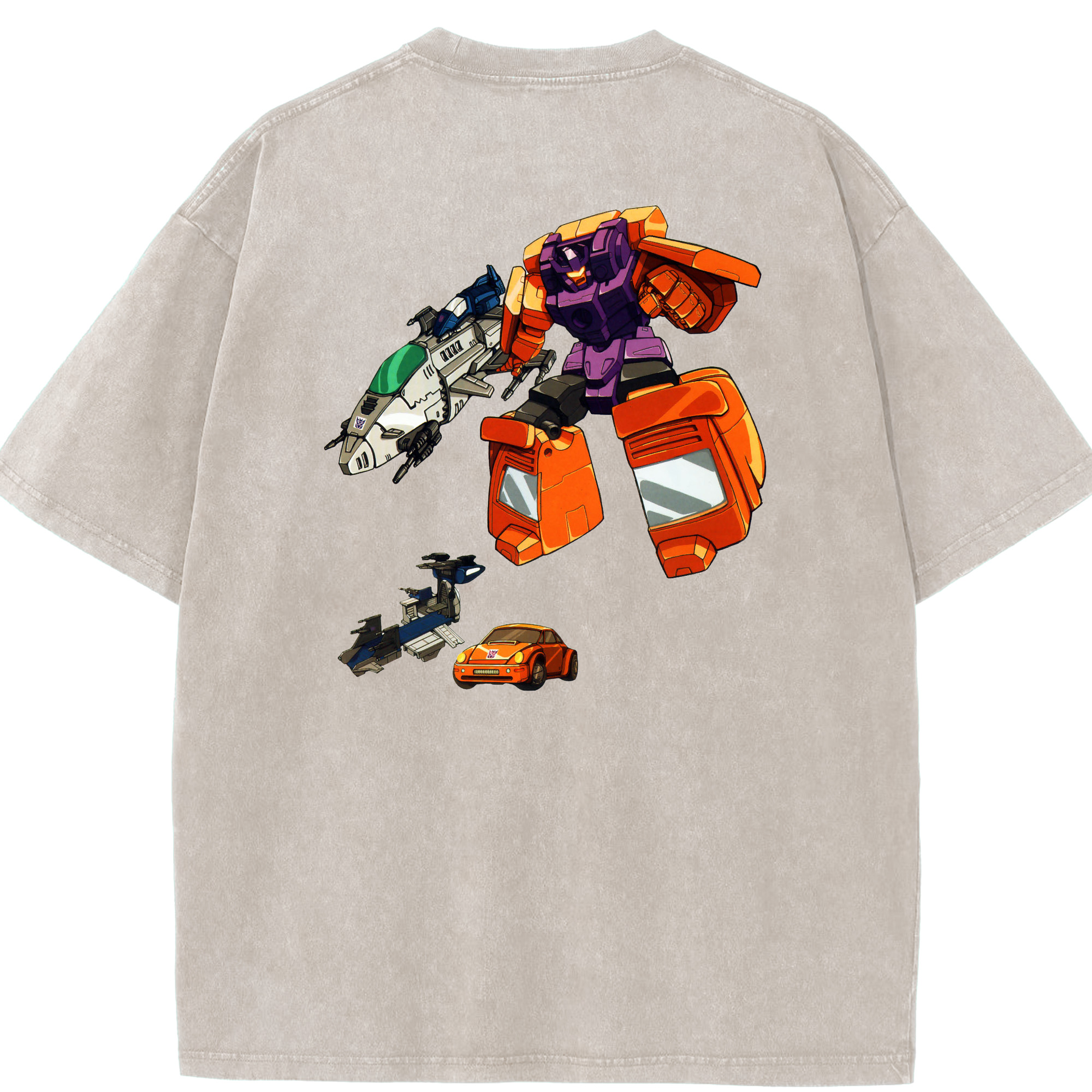 （画像用）  綿100% ヴィンテージ風 半袖Tシャツ（背面プリント）