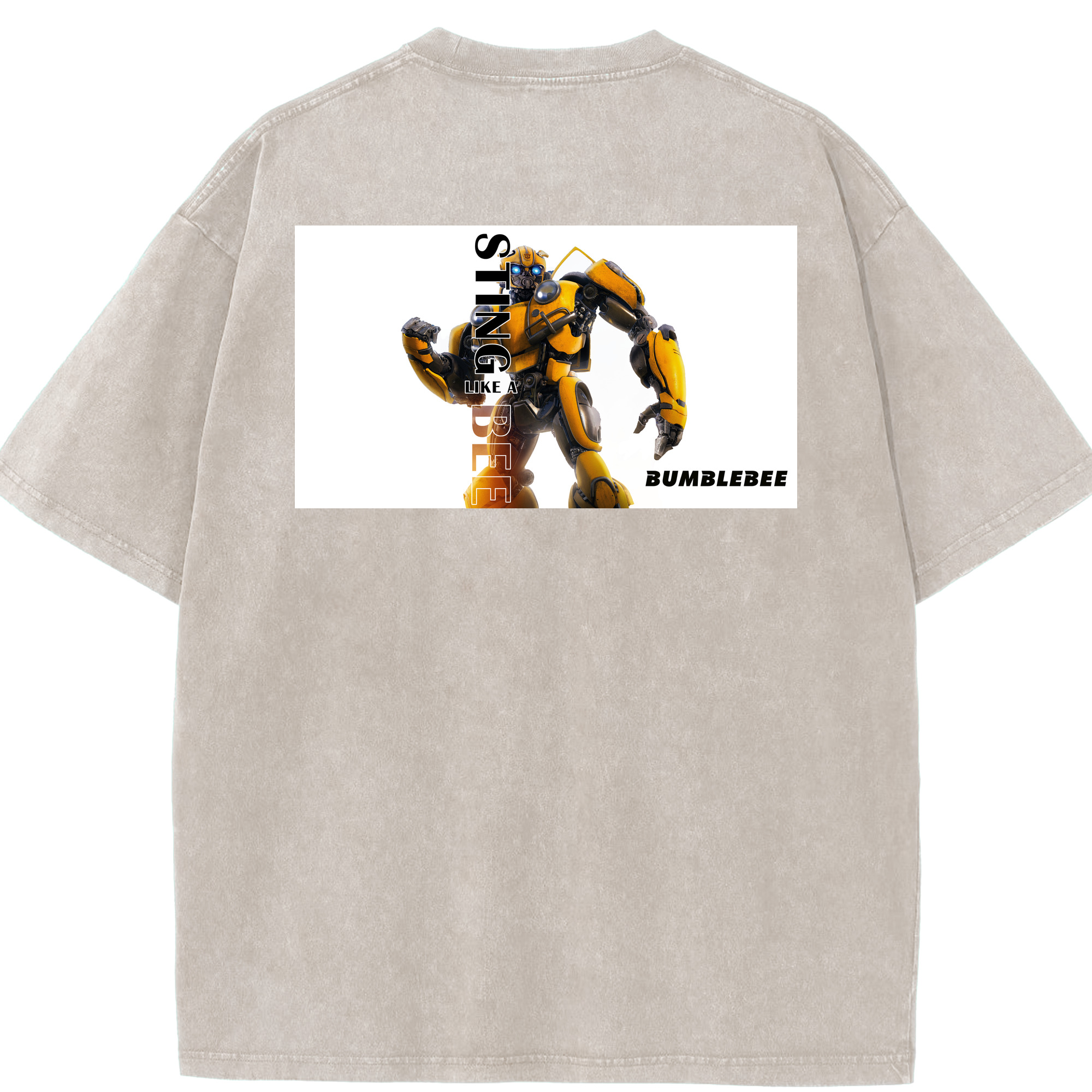 （画像用）  綿100% ヴィンテージ風 半袖Tシャツ（背面プリント）