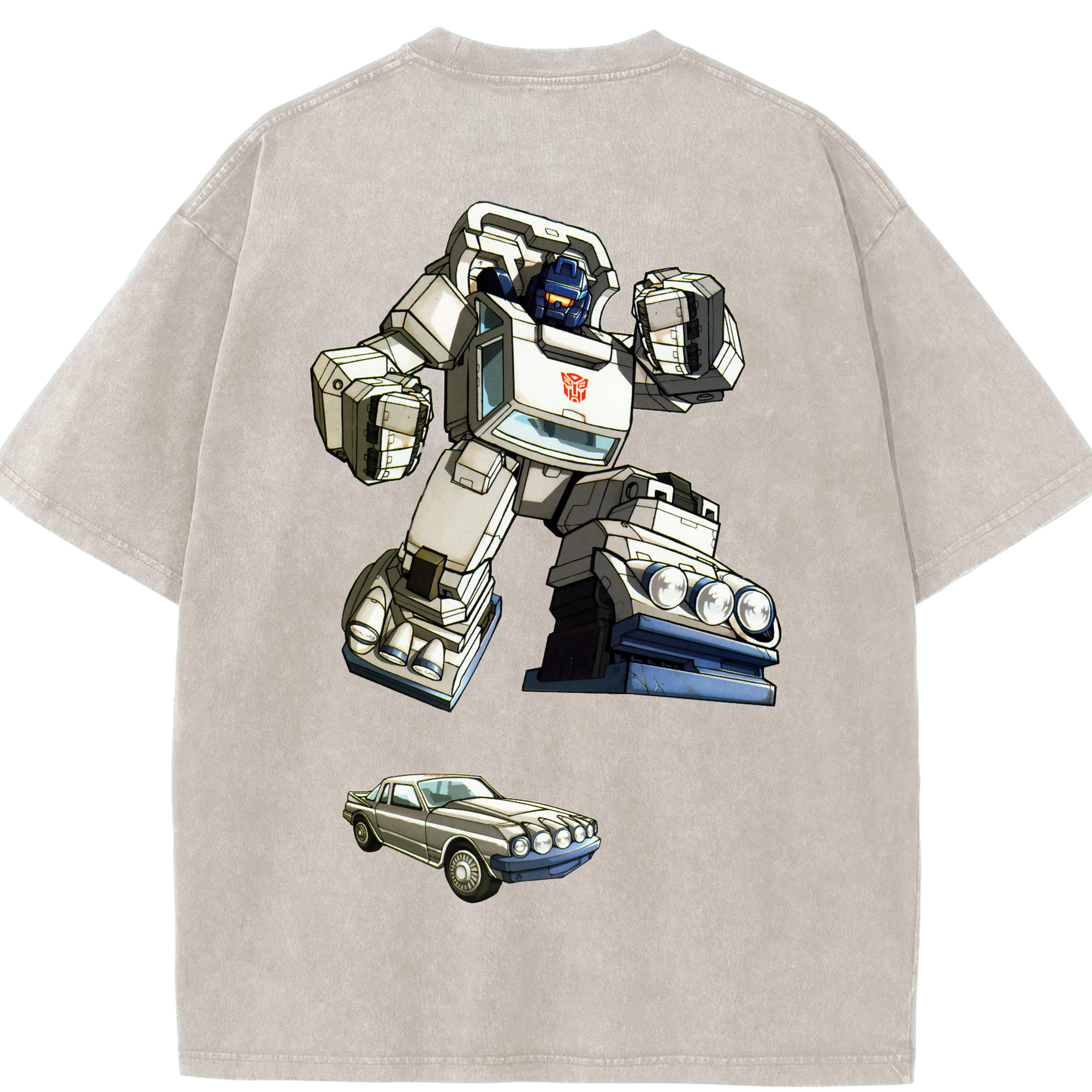 （画像用）  綿100% ヴィンテージ風 半袖Tシャツ（背面プリント）