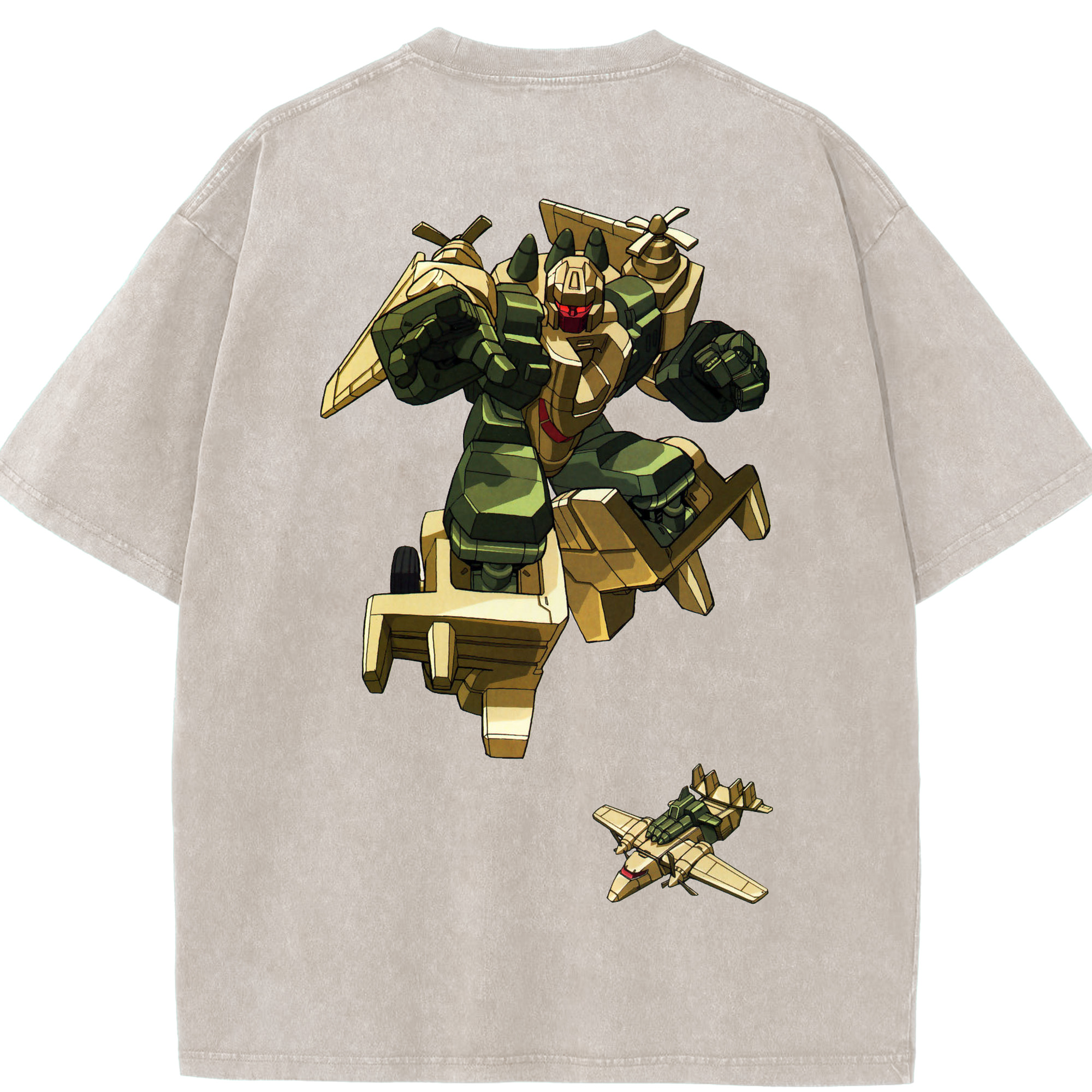 （画像用）  綿100% ヴィンテージ風 半袖Tシャツ（背面プリント）