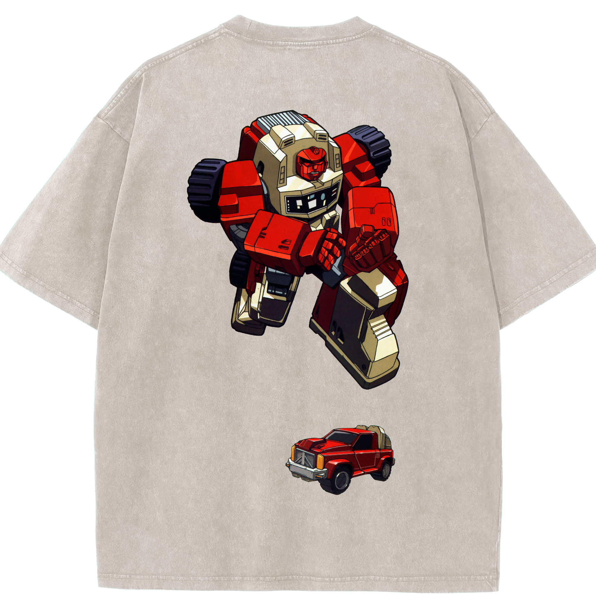 （画像用）  綿100% ヴィンテージ風 半袖Tシャツ（背面プリント）