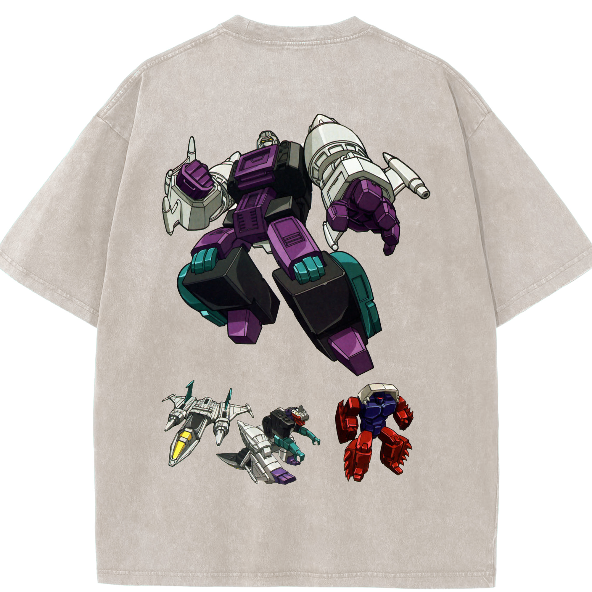 （画像用）  綿100% ヴィンテージ風 半袖Tシャツ（背面プリント）