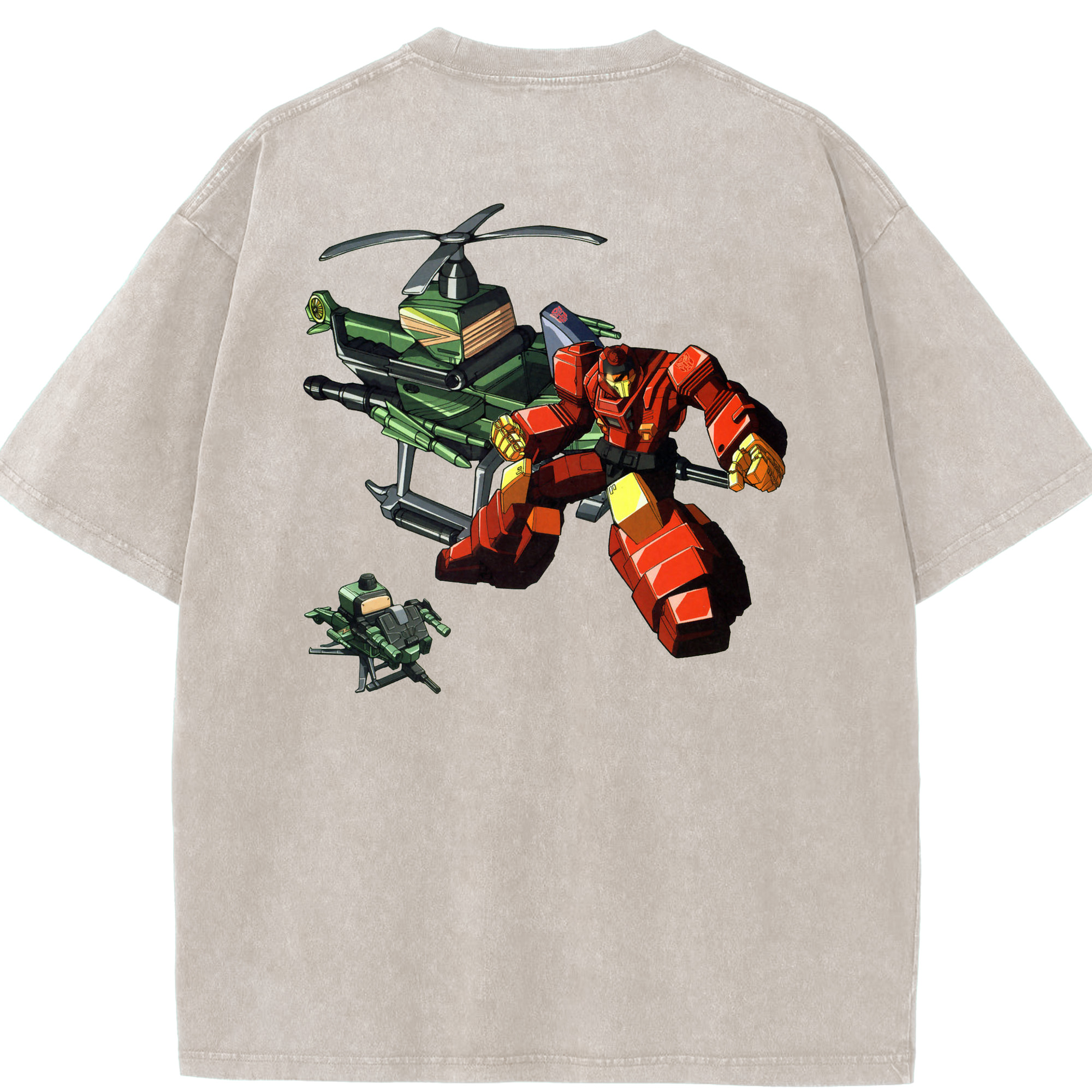 （画像用）  綿100% ヴィンテージ風 半袖Tシャツ（背面プリント）