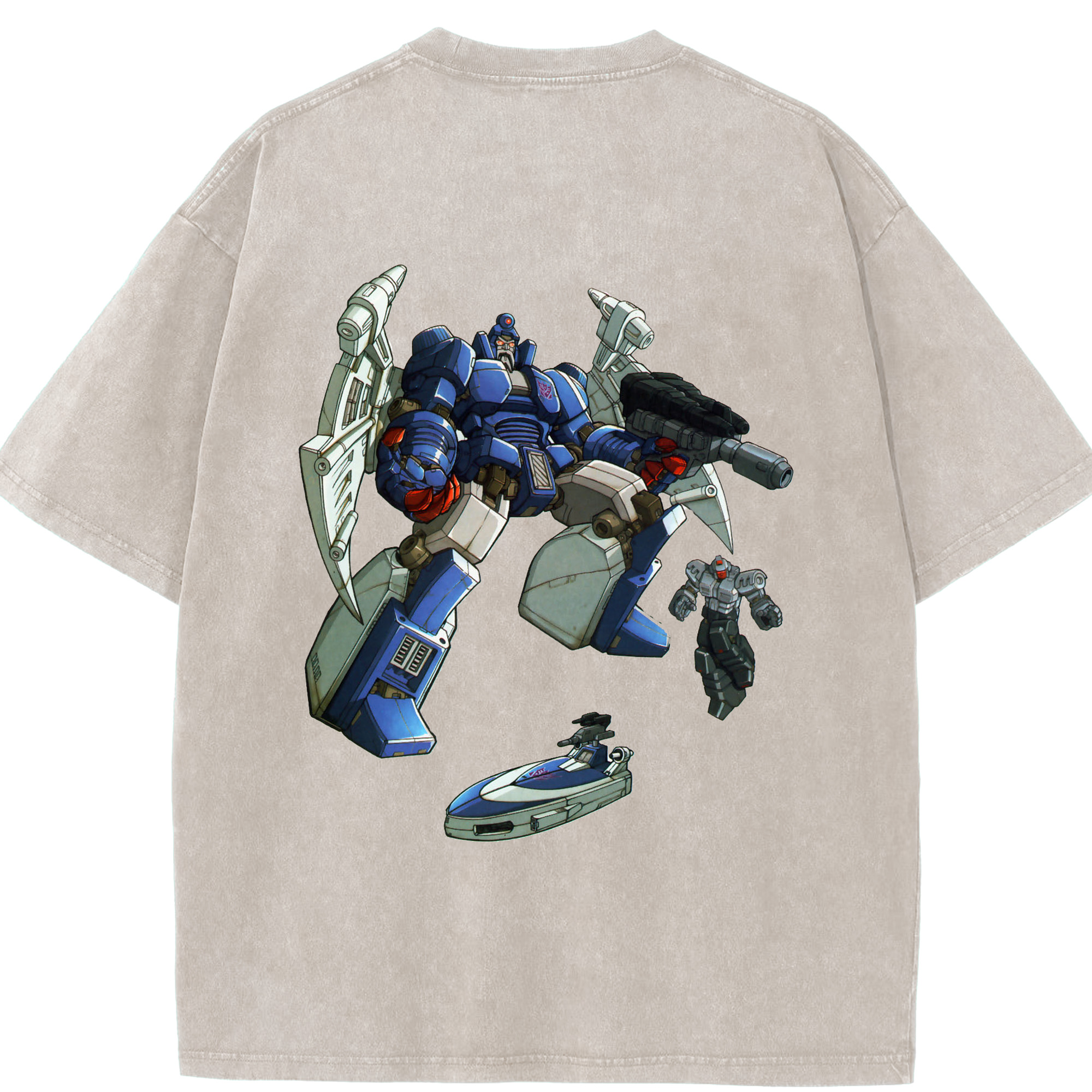 （画像用）  綿100% ヴィンテージ風 半袖Tシャツ（背面プリント）