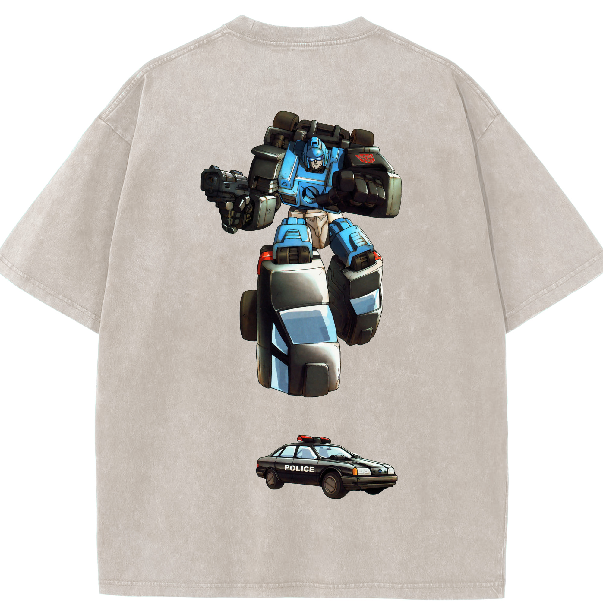 （画像用）  綿100% ヴィンテージ風 半袖Tシャツ（背面プリント）