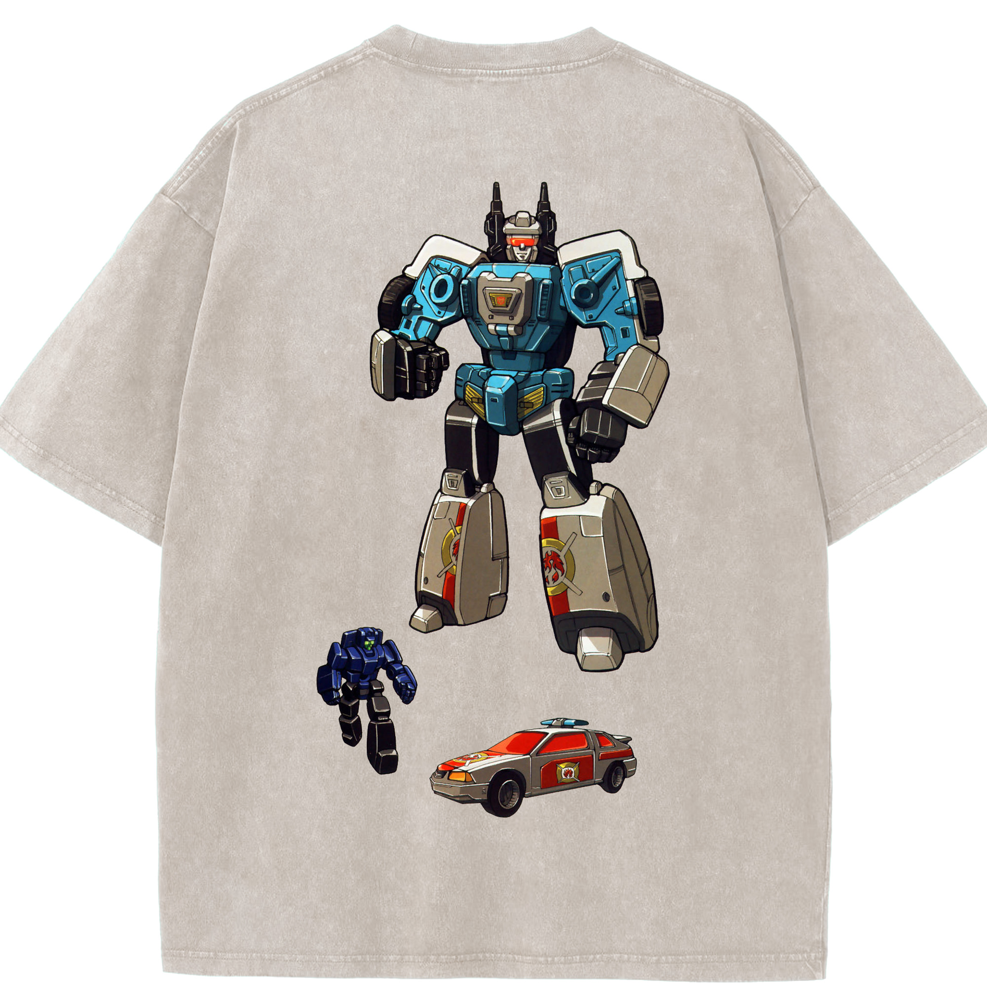 （画像用）  綿100% ヴィンテージ風 半袖Tシャツ（背面プリント）