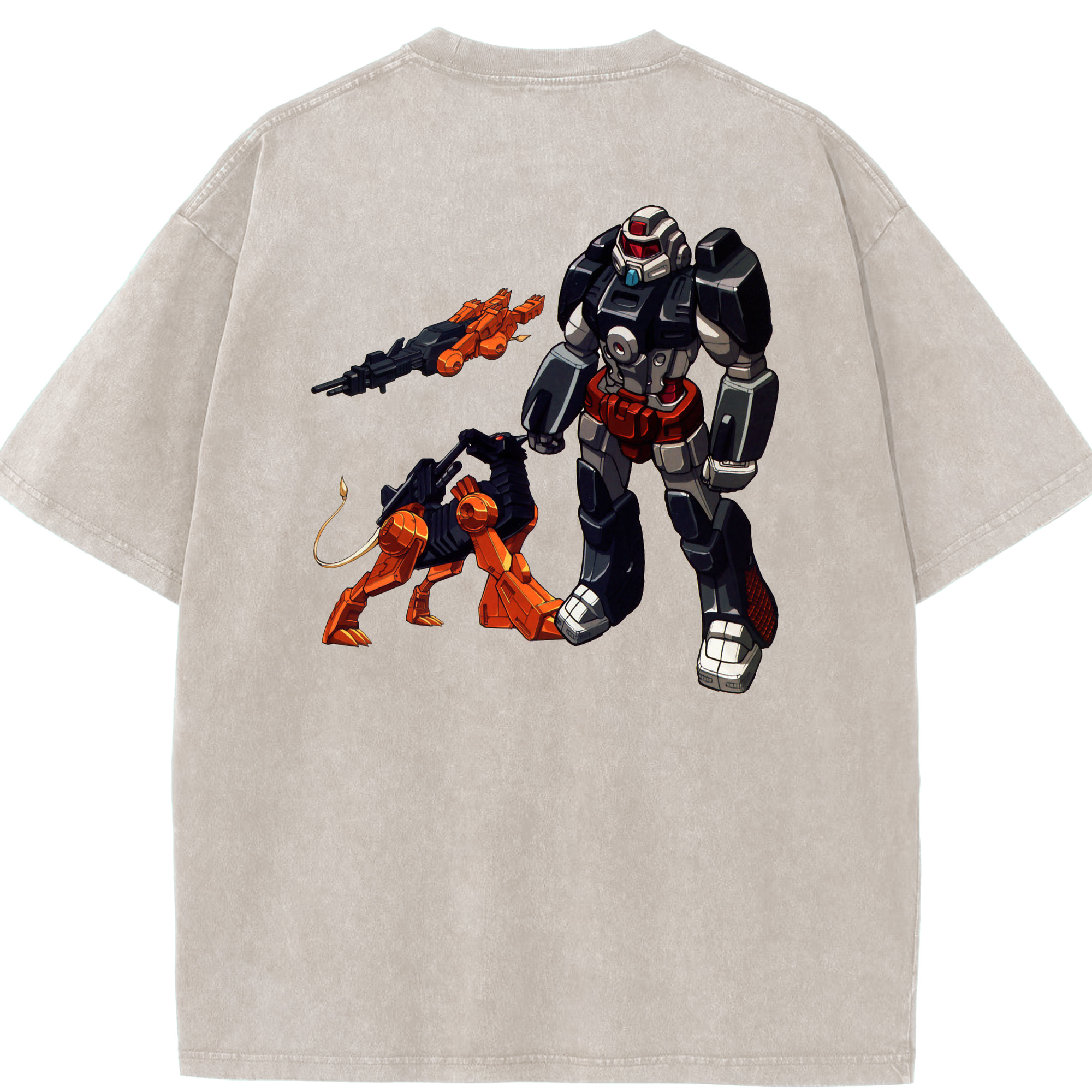 （画像用）  綿100% ヴィンテージ風 半袖Tシャツ（背面プリント）