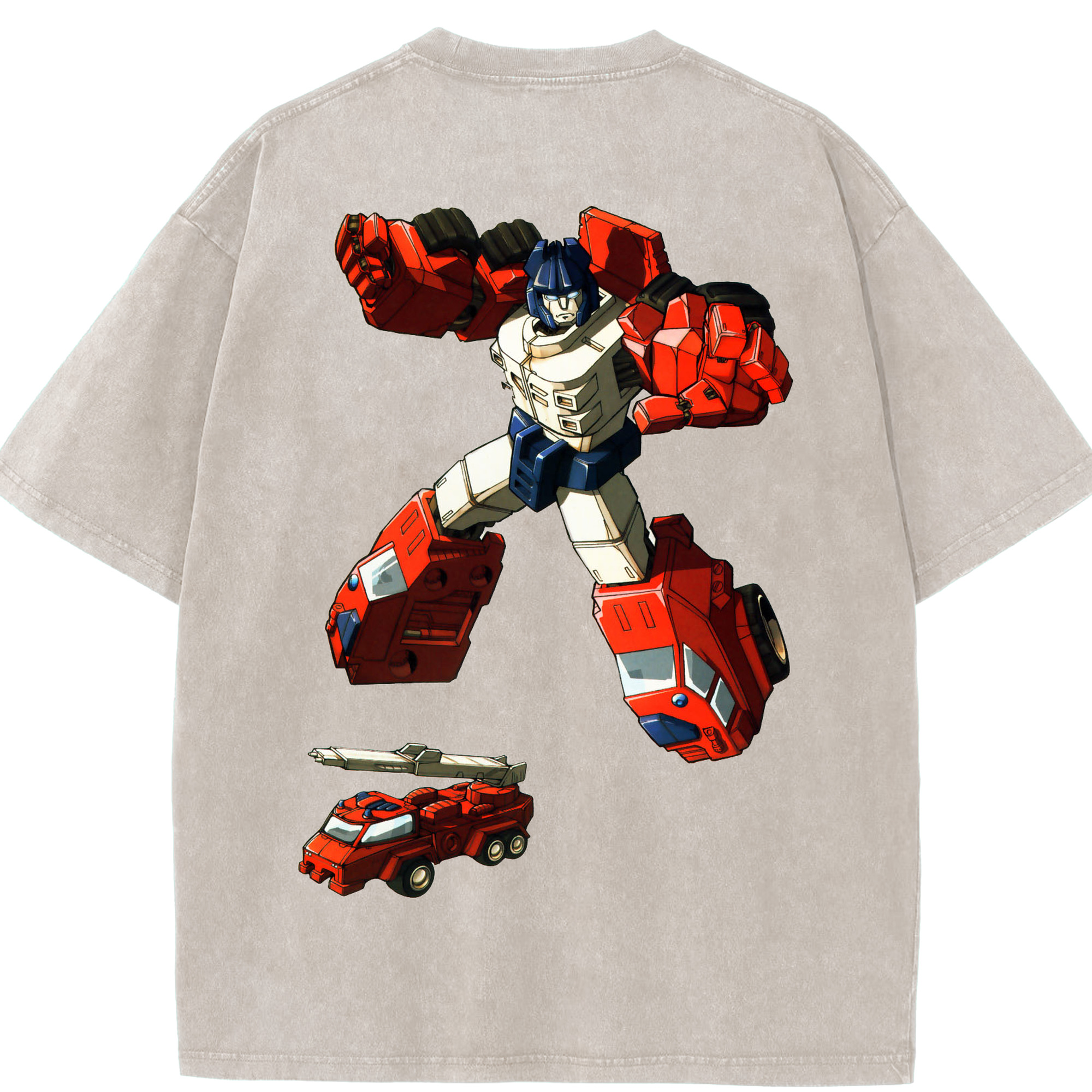 （画像用）  綿100% ヴィンテージ風 半袖Tシャツ（背面プリント）