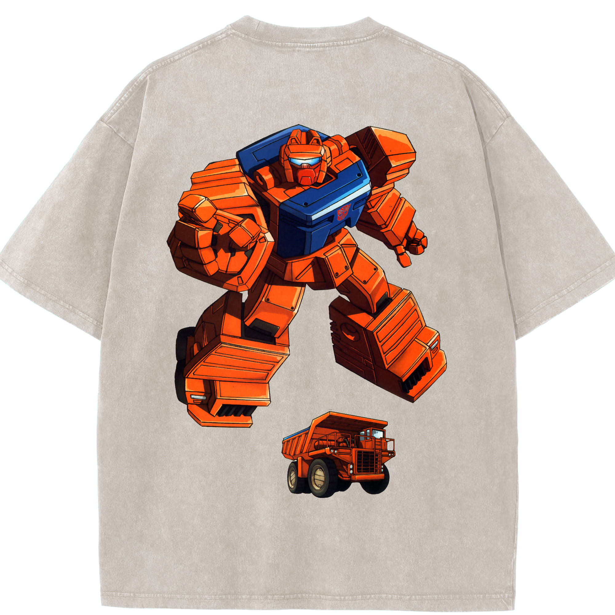 （画像用）  綿100% ヴィンテージ風 半袖Tシャツ（背面プリント）