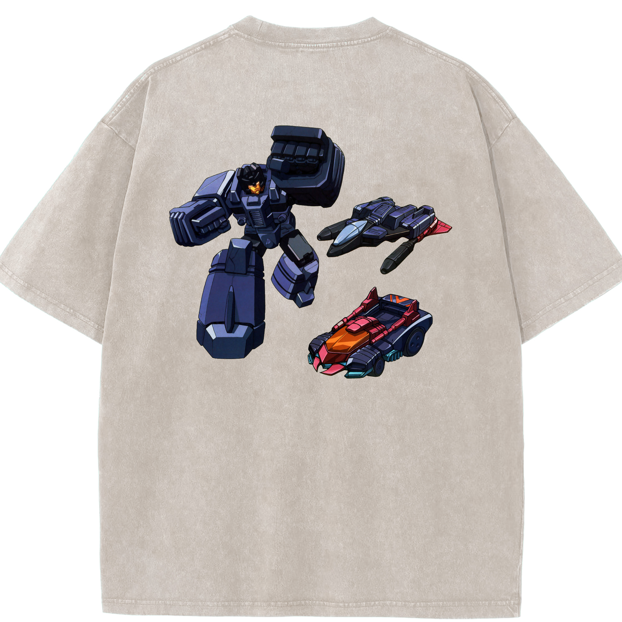（画像用）  綿100% ヴィンテージ風 半袖Tシャツ（背面プリント）