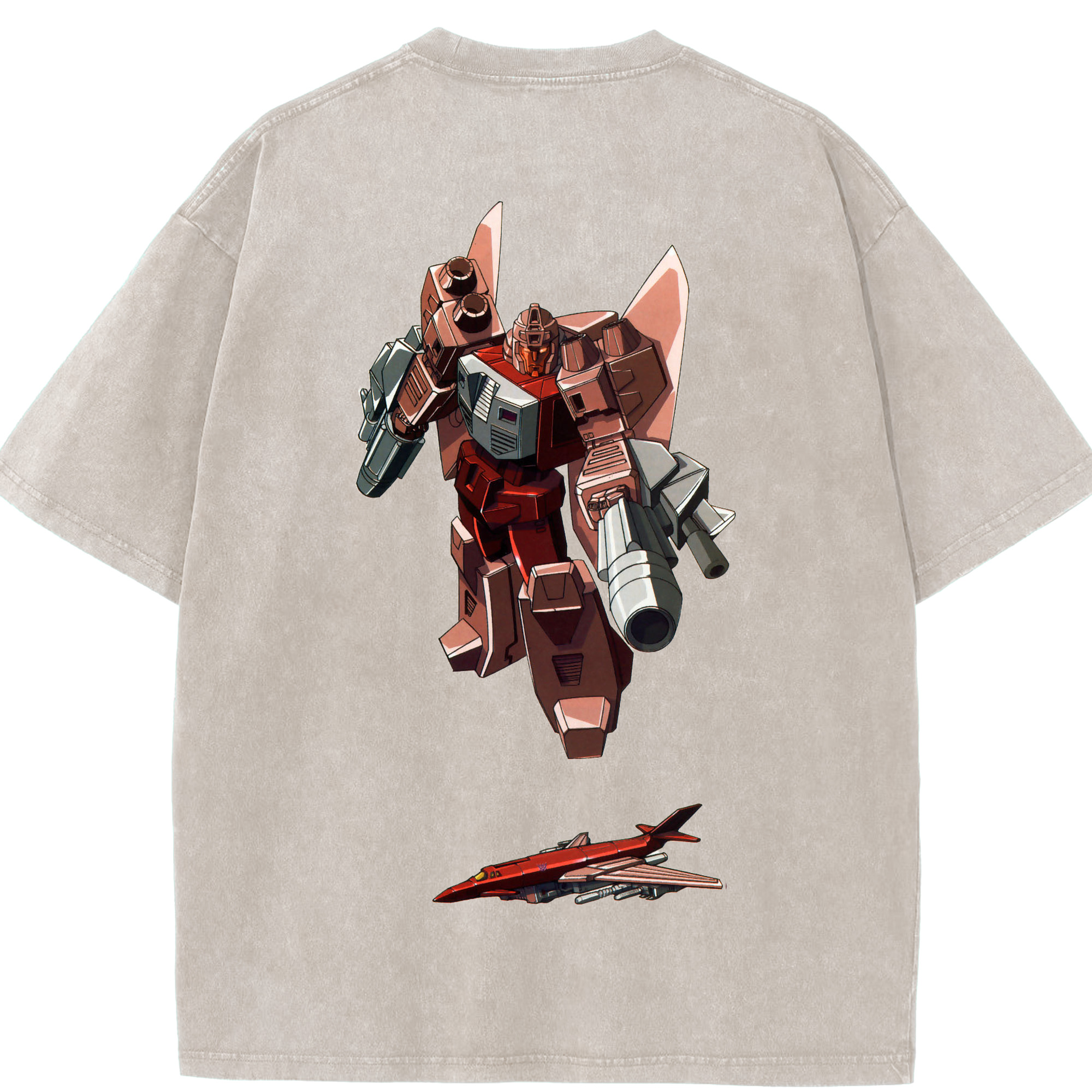 （画像用）  綿100% ヴィンテージ風 半袖Tシャツ（背面プリント）