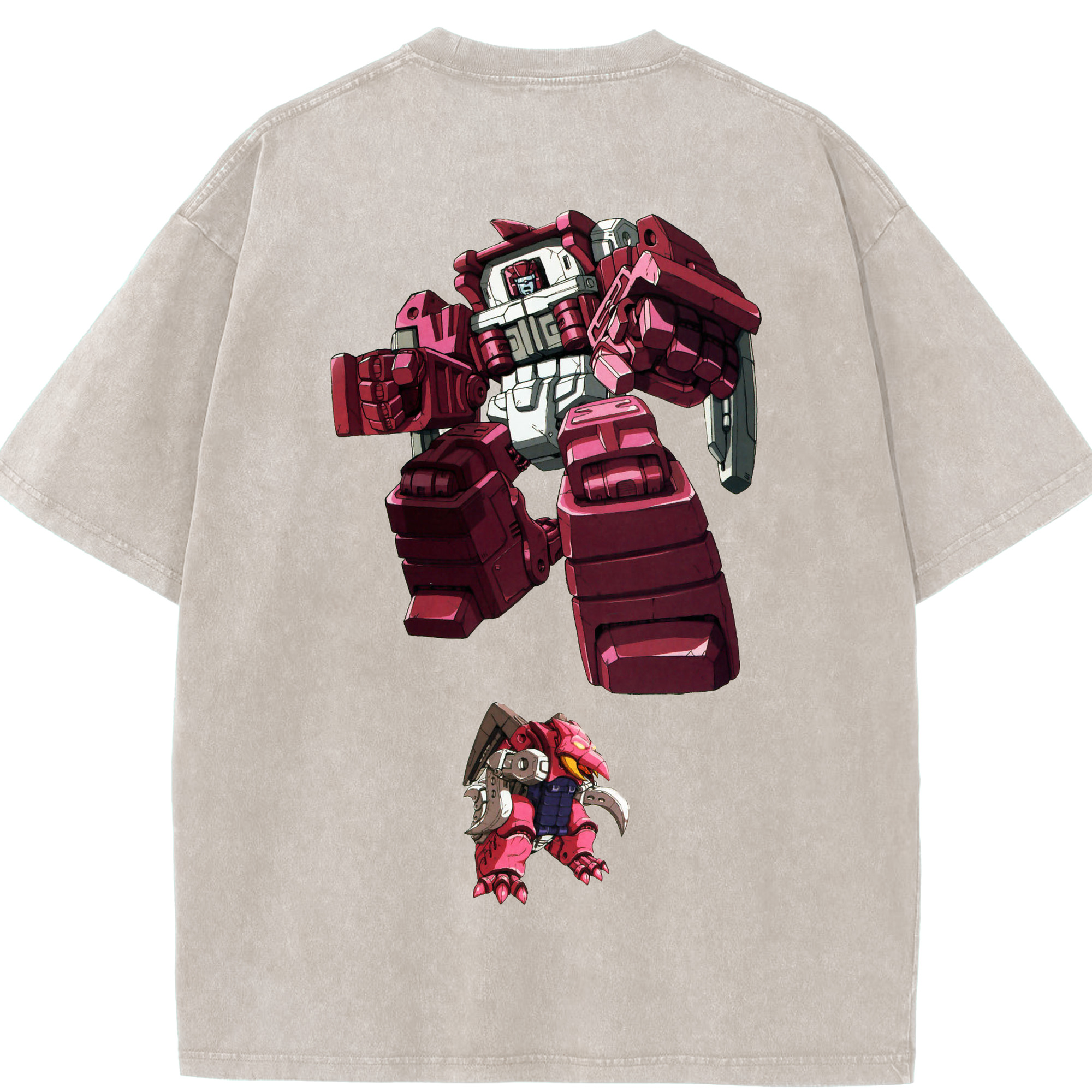 （画像用）  綿100% ヴィンテージ風 半袖Tシャツ（背面プリント）