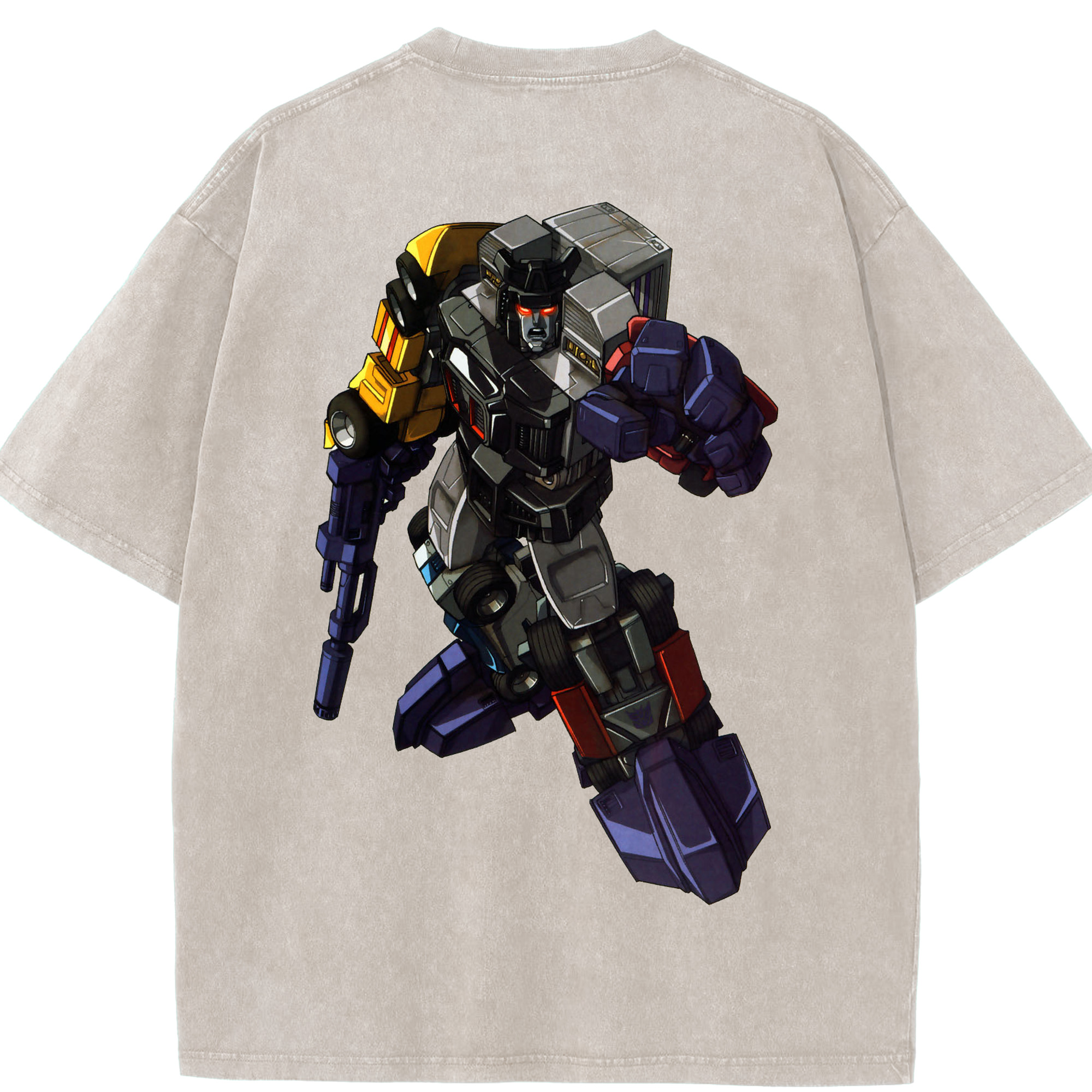 （画像用）  綿100% ヴィンテージ風 半袖Tシャツ（背面プリント）