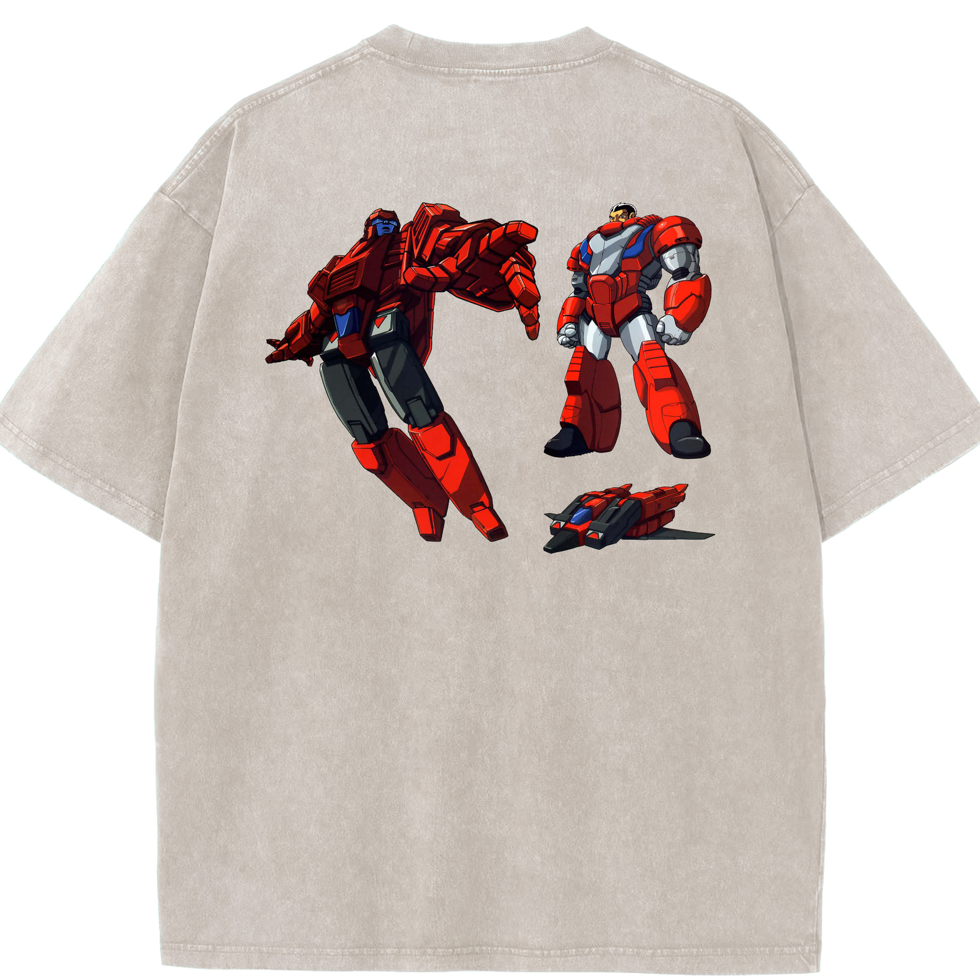 （画像用）  綿100% ヴィンテージ風 半袖Tシャツ（背面プリント）