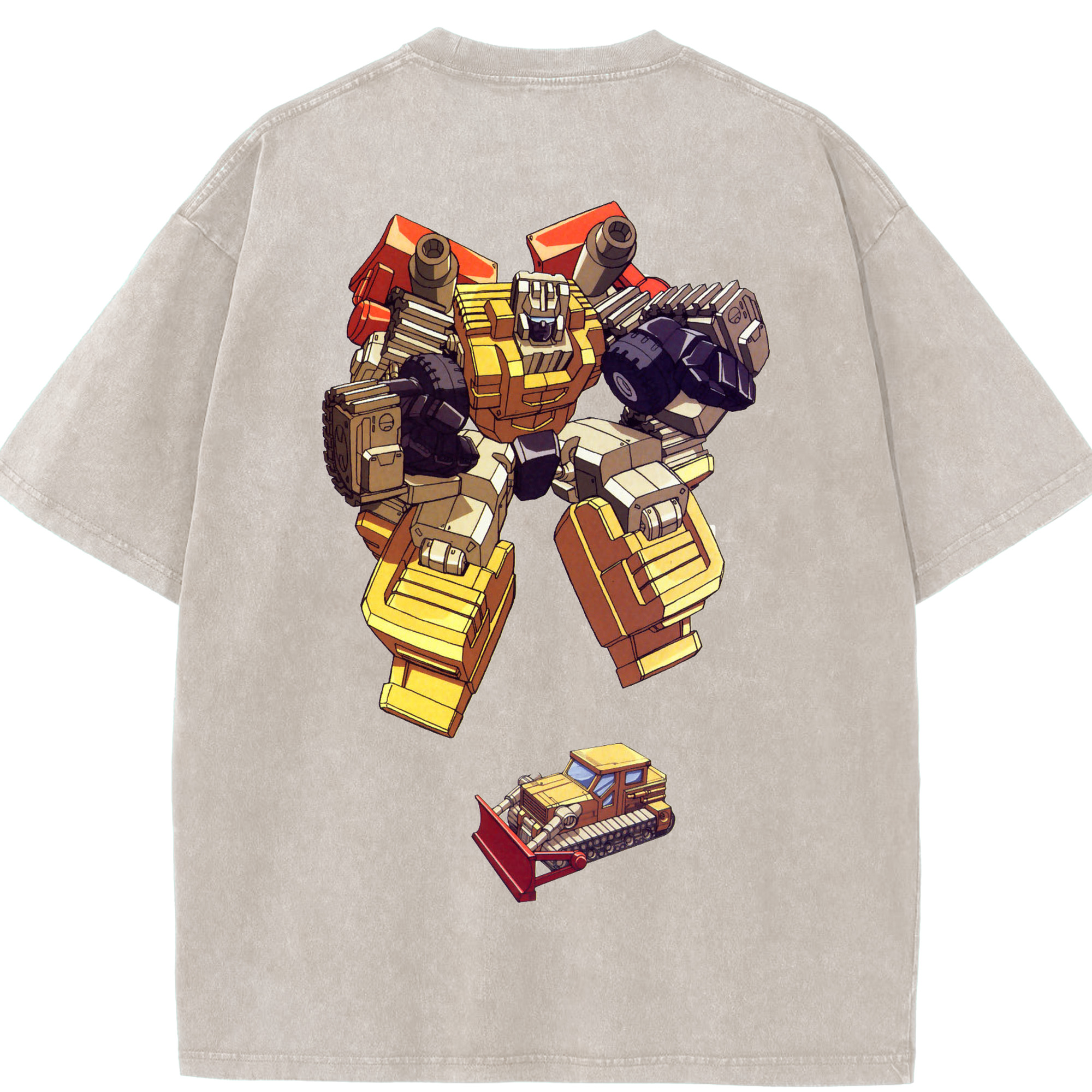 （画像用）  綿100% ヴィンテージ風 半袖Tシャツ（背面プリント）